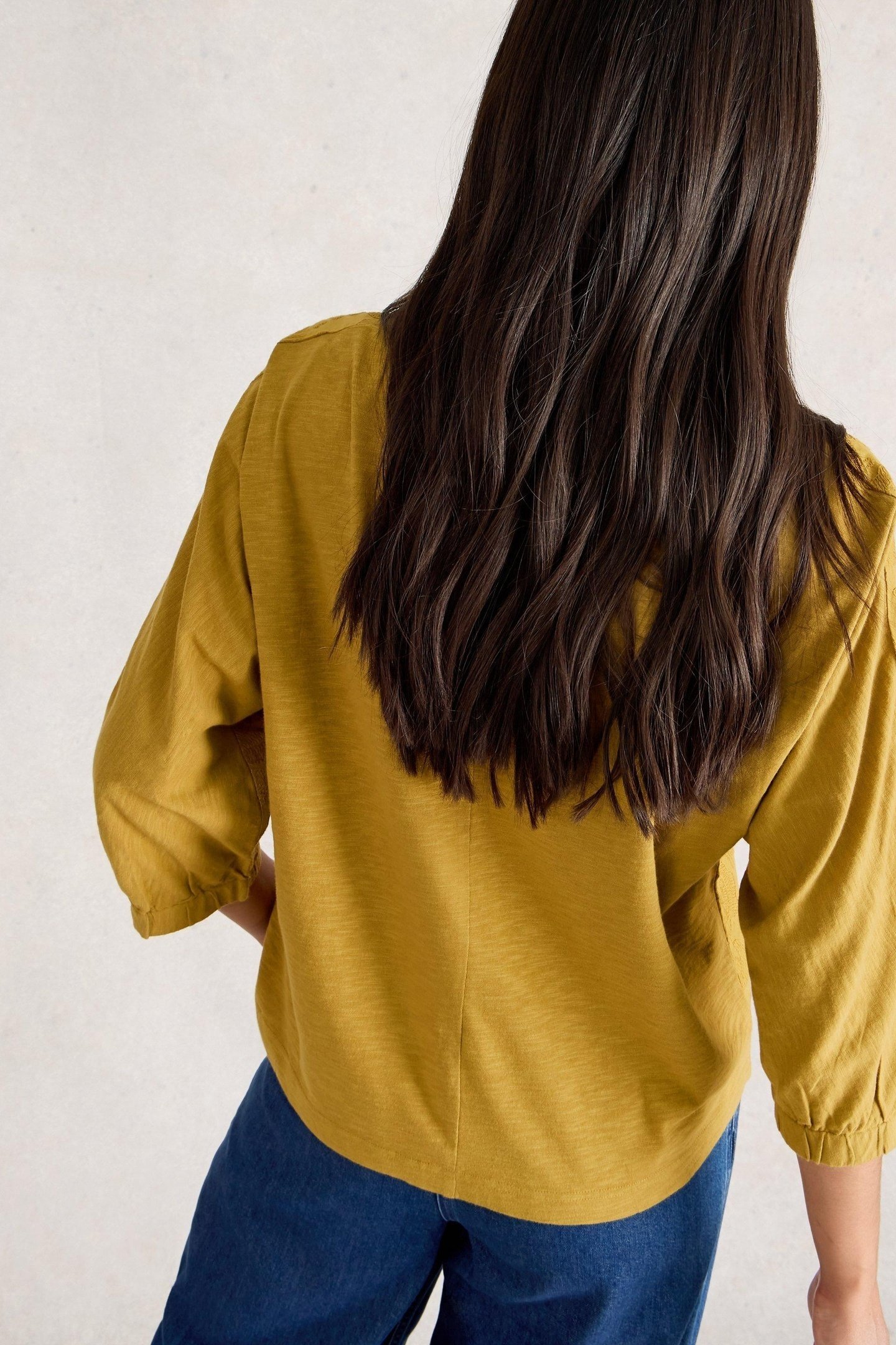 VANESSA FLORAL TOP MID CHARTREUSE 2