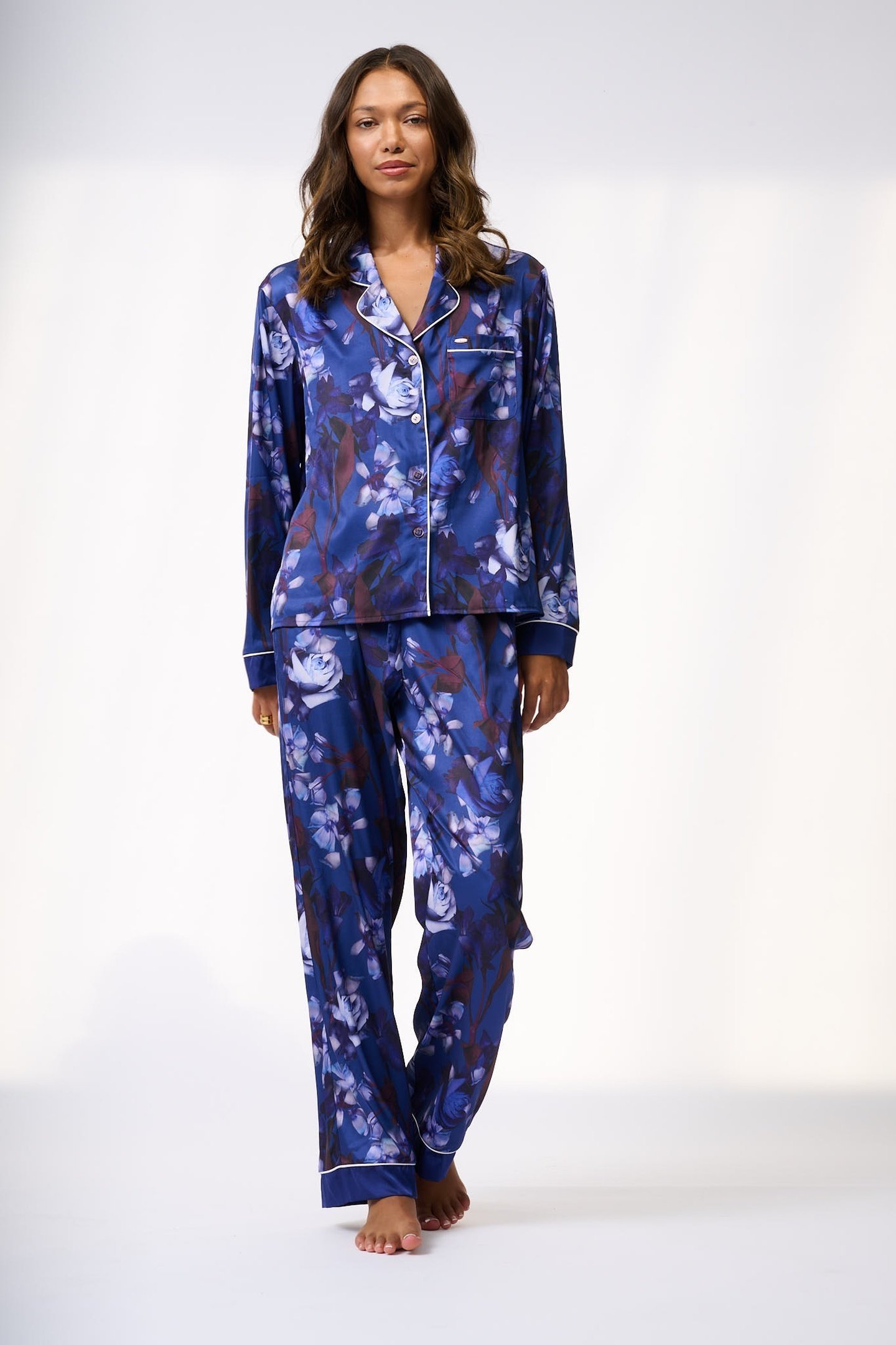 ISLA TRADITIONAL PJ DARK BLUE DIGITAL PRINT 1