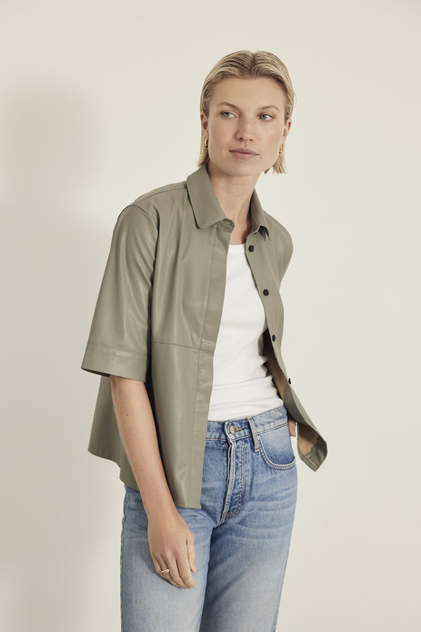 REINA BLOUSE MUD GREEN 3