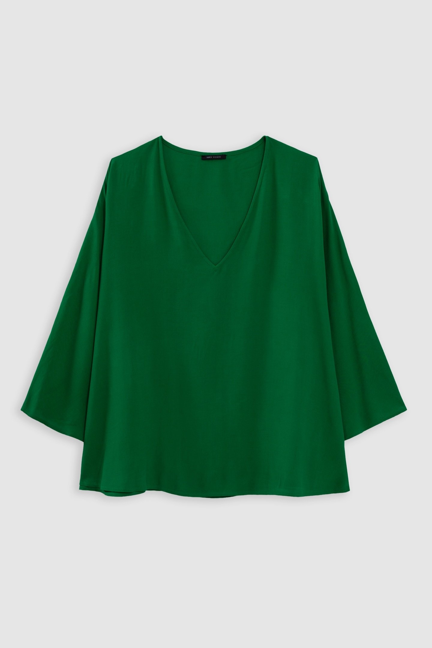 GREEN LENZING™ ECOVERO™ CAPE-STYLE LOOSE-FIT BLOUSE 1