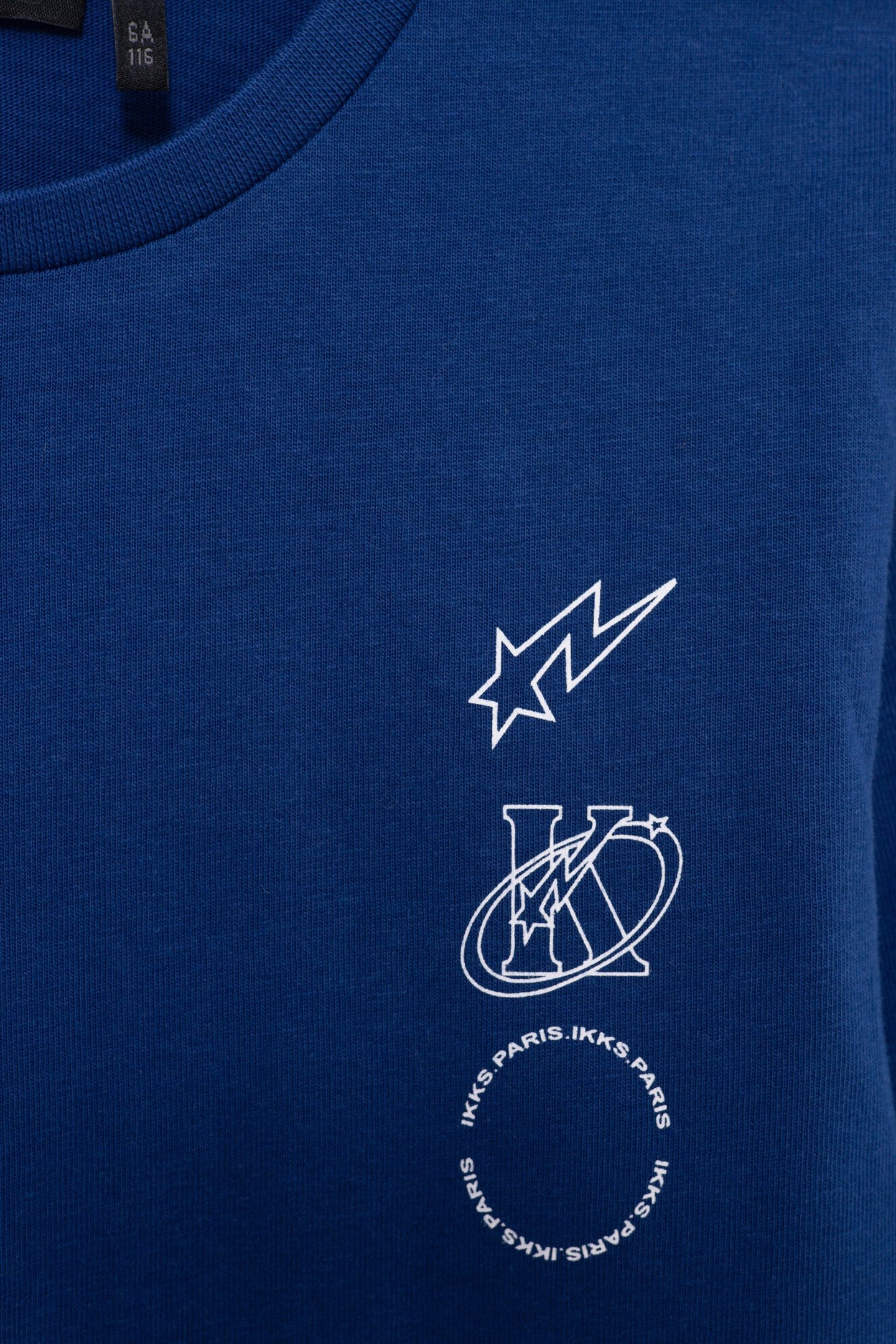 BOY'S BLUE ORGANIC COTTON T-SHIRT, K-COMET LOGO ON BACK 7