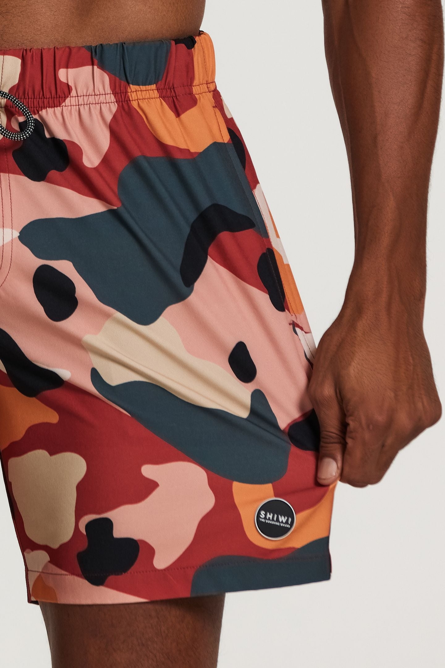 STRETCH SWIMSHORT NEO CAMO TANDORI SPICE BROWN 6