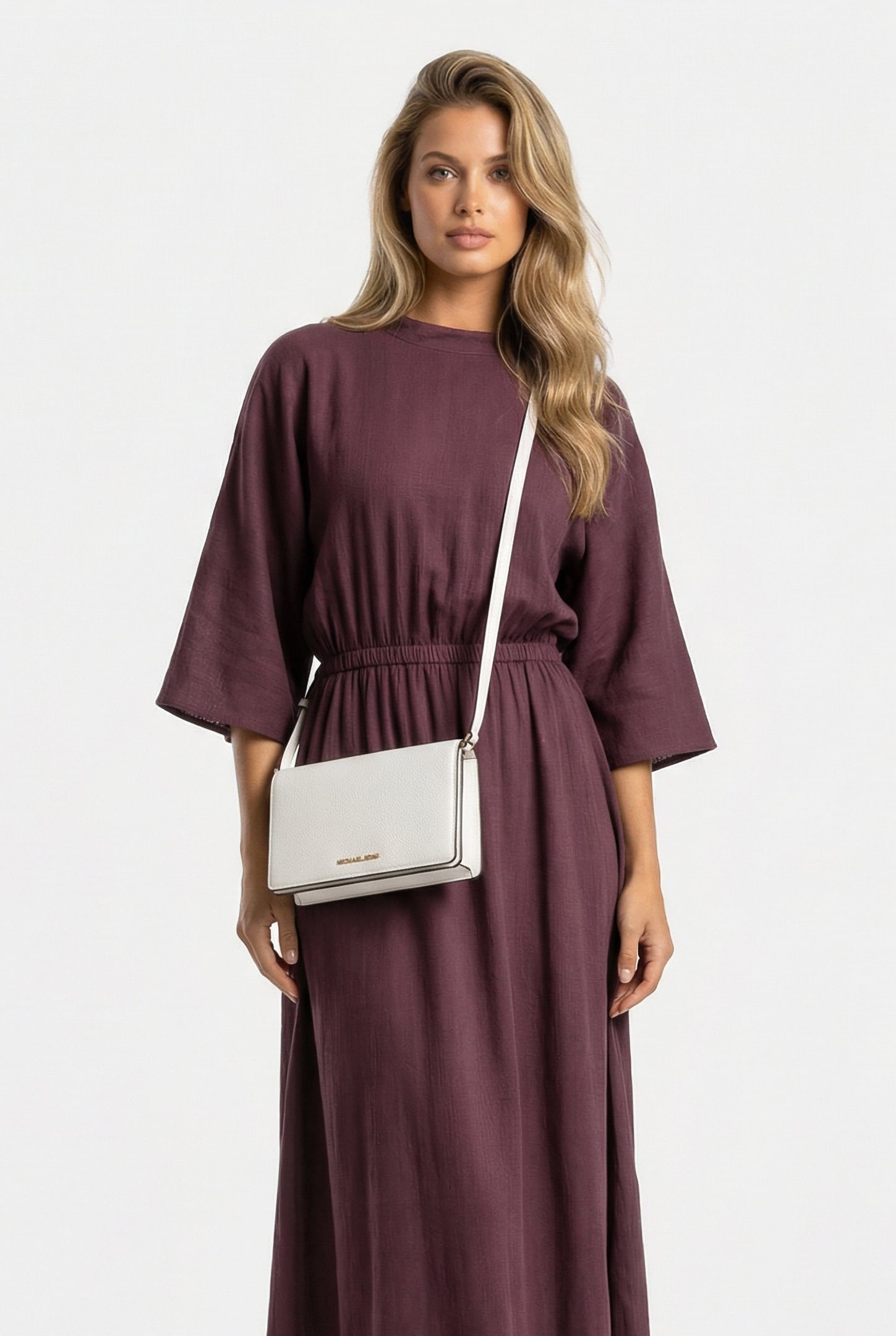 MEDIUM FLAP CROSSBODY BAG OPTIC WHITE 1