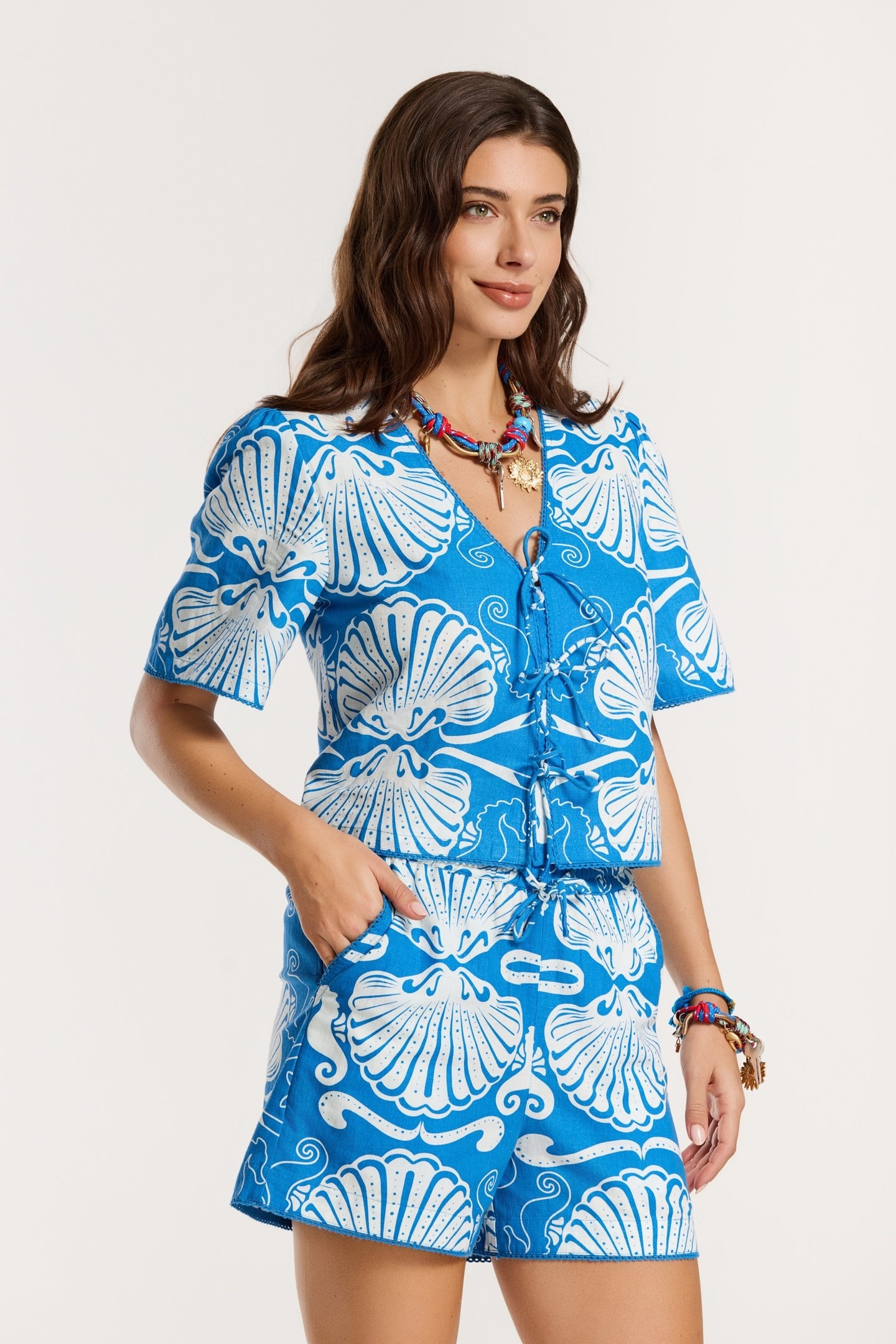 MISHA SHORTS SEA PEARL BLUE SEA PEARL 3