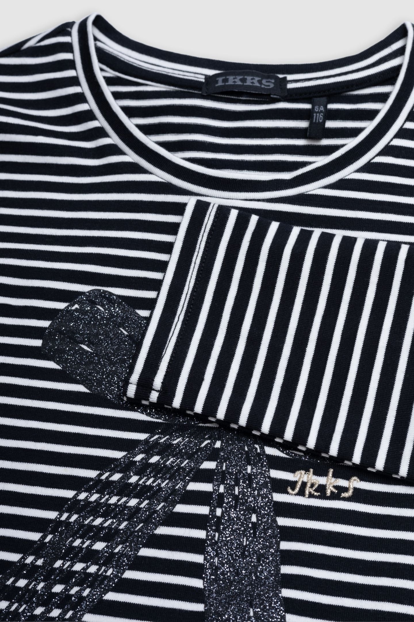 GIRL'S GLITTER BOW SAILOR T-SHIRT 6