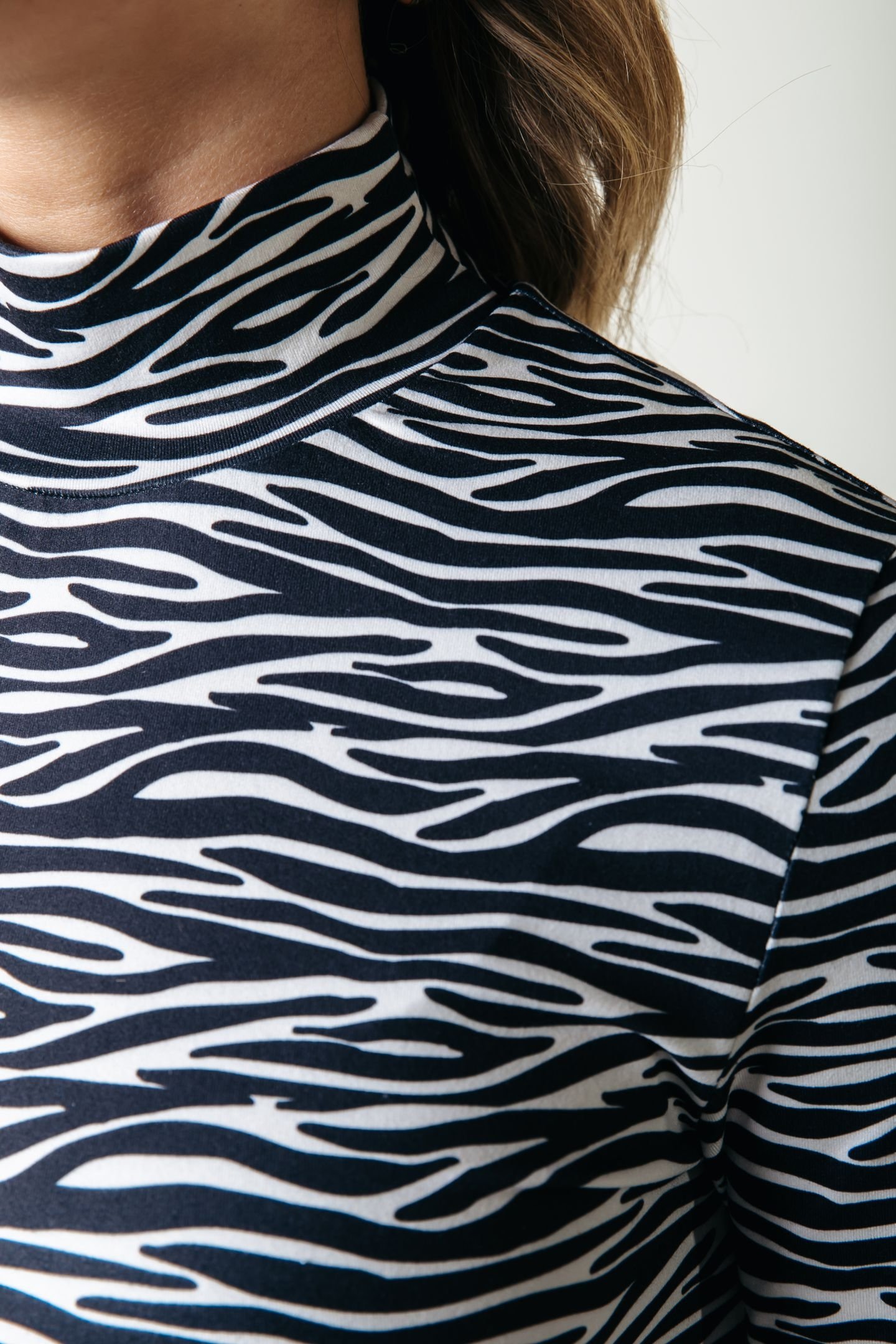 ZEBRA PEACHED EXTRA FLARE PANTS BLACK/WHITE 5