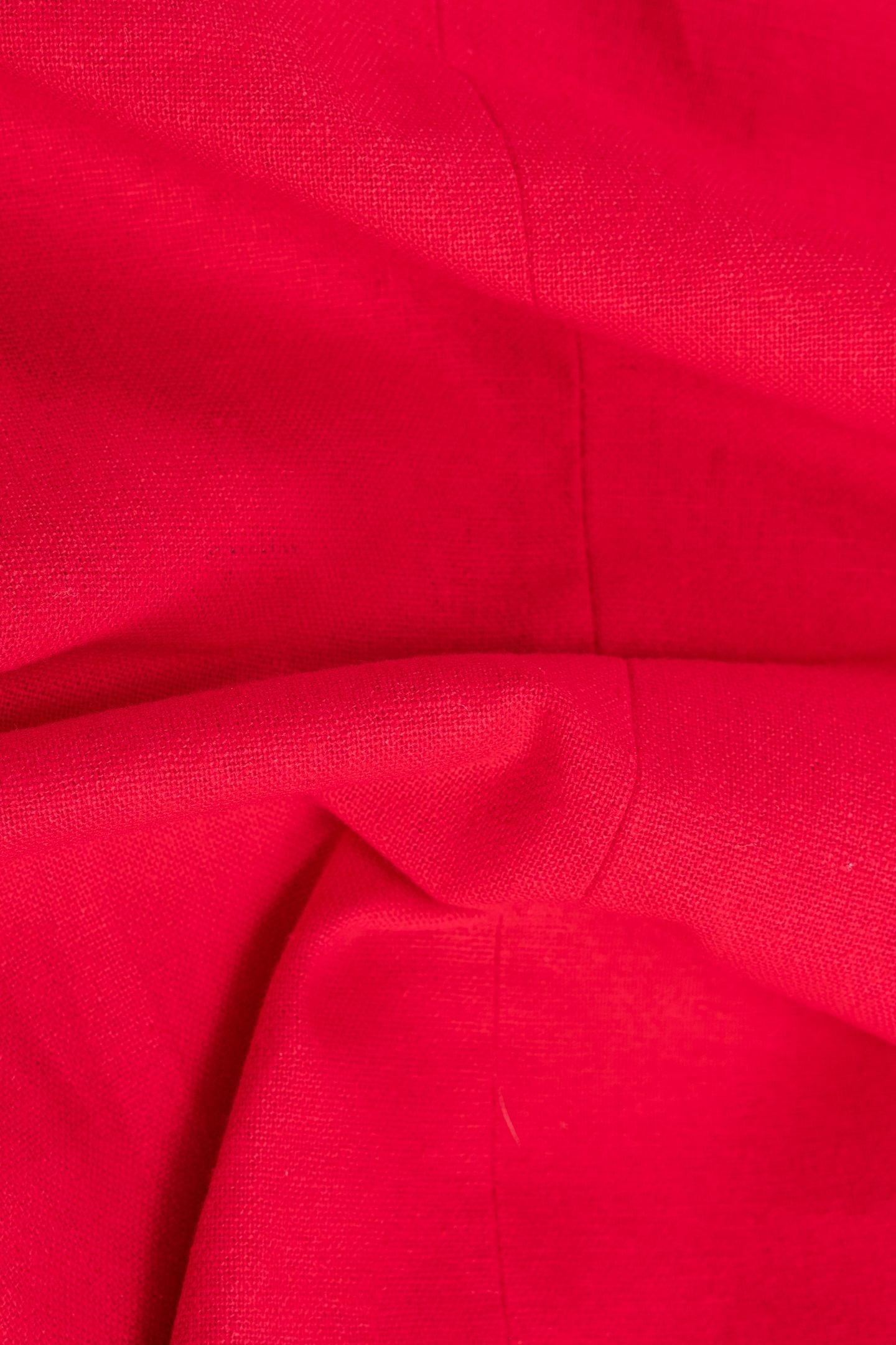 RED LINEN AND COTTON DOUBLE-BREASTED SUIT JACKET 6