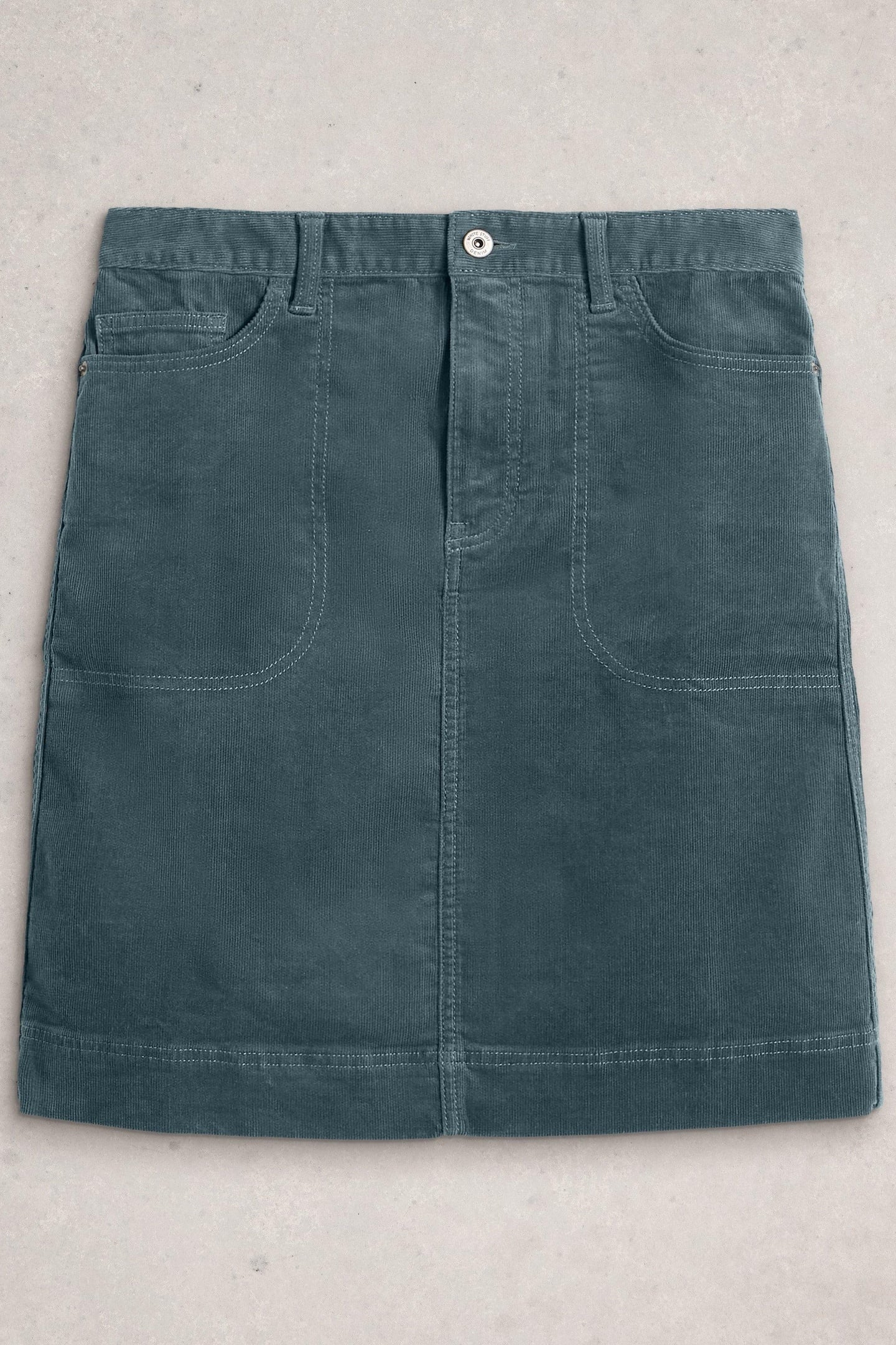 TIA CORD SKIRT DUSTY BLUE 3