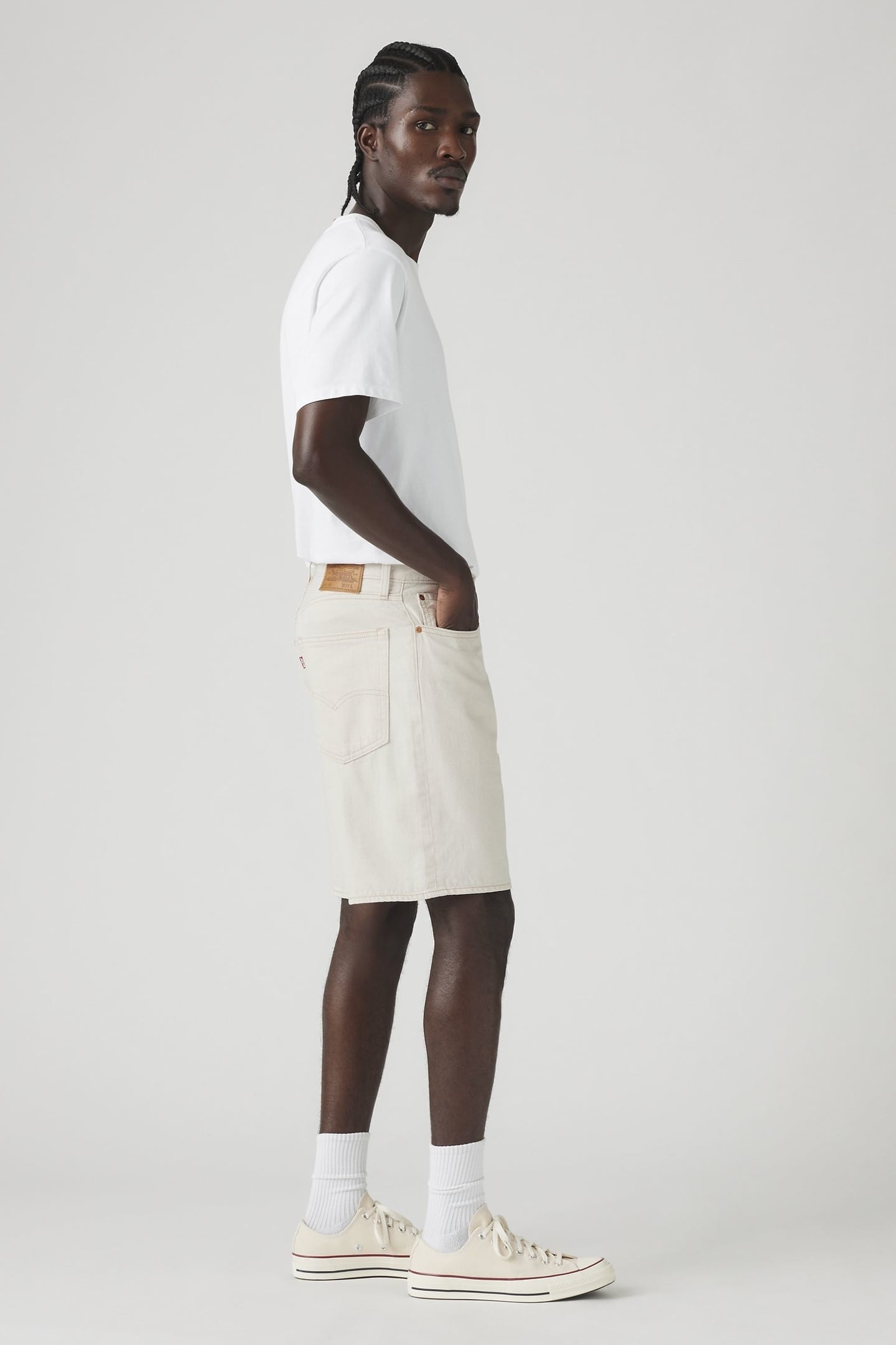 468 LOOSE SHORTS ECRU JOURNAL LTWT SHORT 7