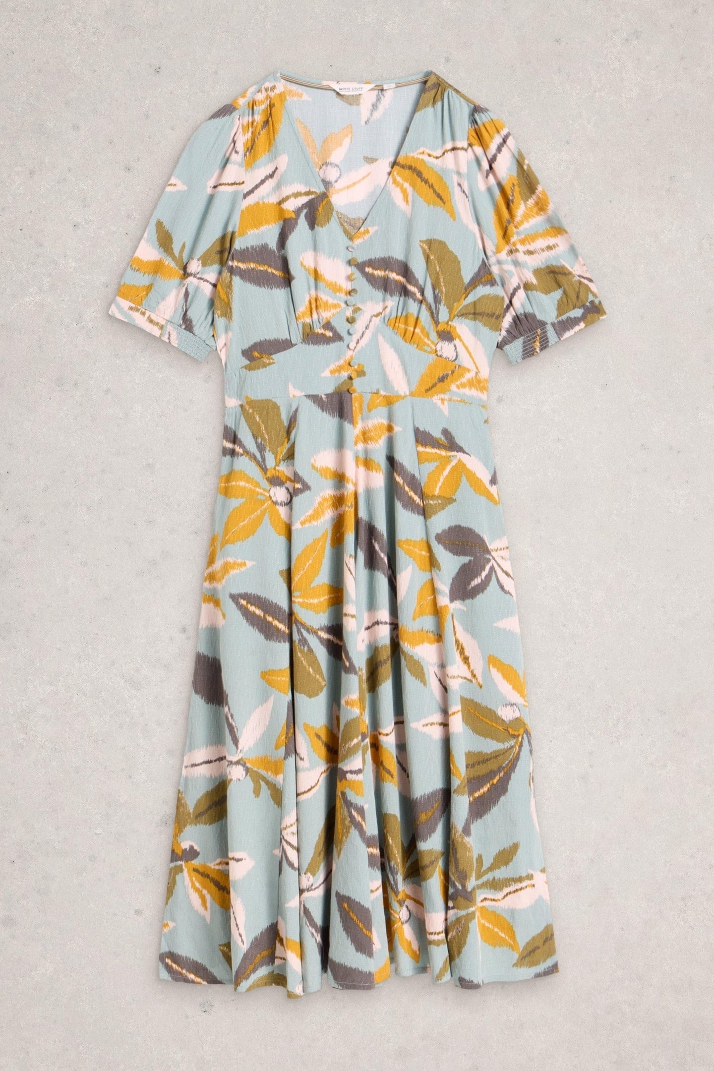 HAZEL BIAS CUT DRESS BLUE MULTI 4