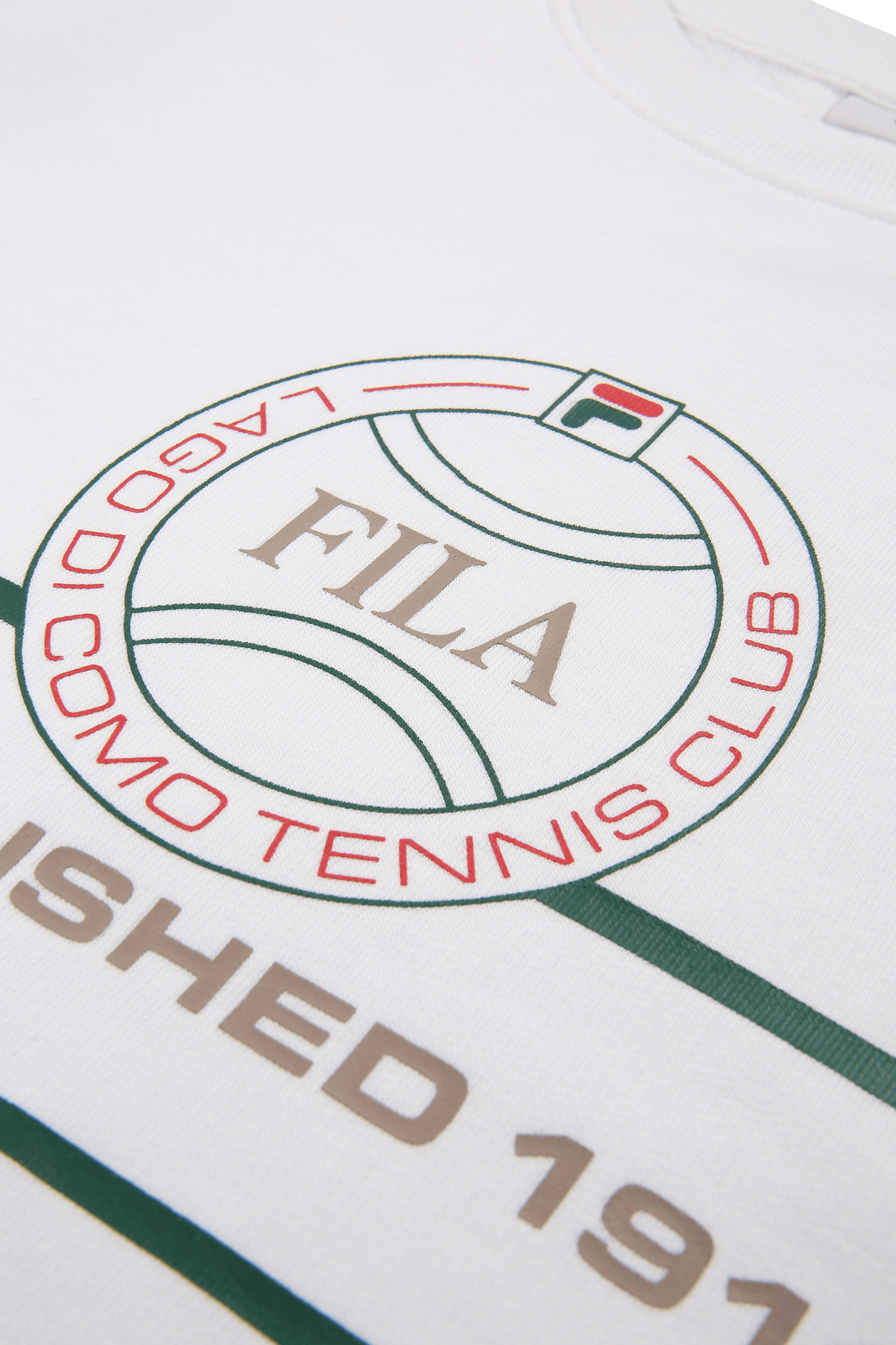 PARELLA RELAXED GRAPHIC CREWNECK SWEATSHIRT BRIGHT WHITE 5