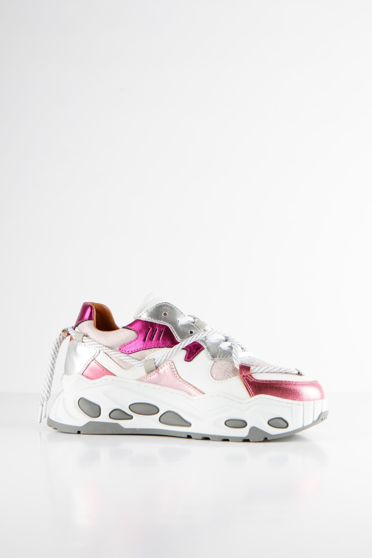 SATURNUS DENIM SNEAKER SILVER / PINK 2