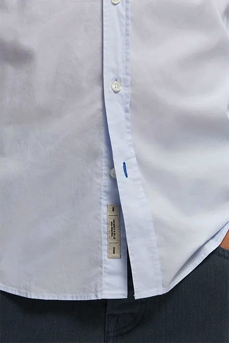 ESSENTIAL - SOLID ORGANIC CO/EA SLIM FIT SHIRT BLUE 5