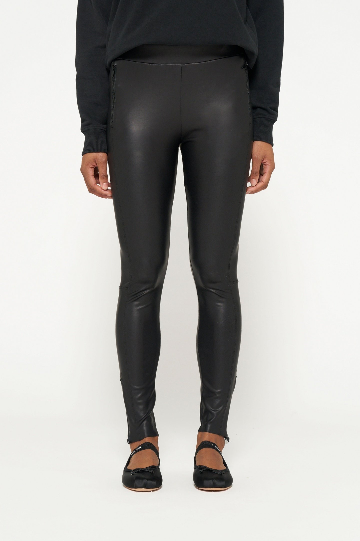 THE ZIPPER LEGGINGS BLACK 3