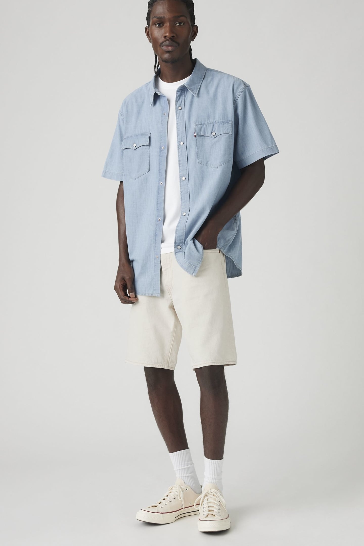 468 LOOSE SHORTS ECRU JOURNAL LTWT SHORT 5