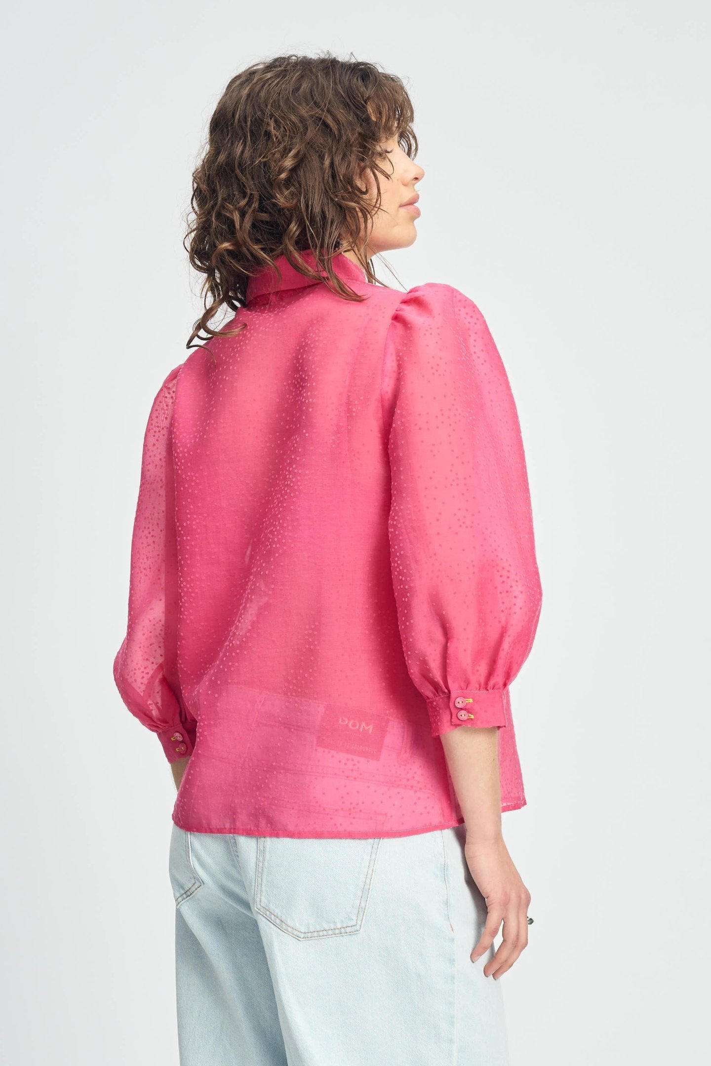 BLOUSE - RASPBERRY DOTS PINK 5