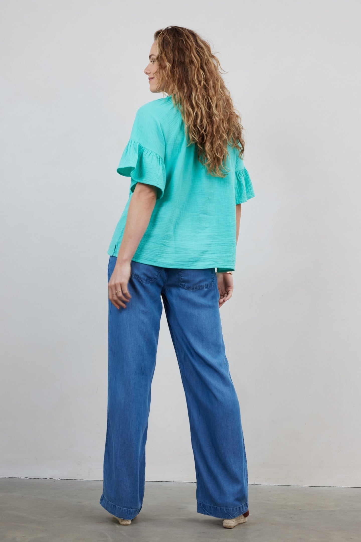 BLOUSE RUBY IN ELECTRIC GREEN 4