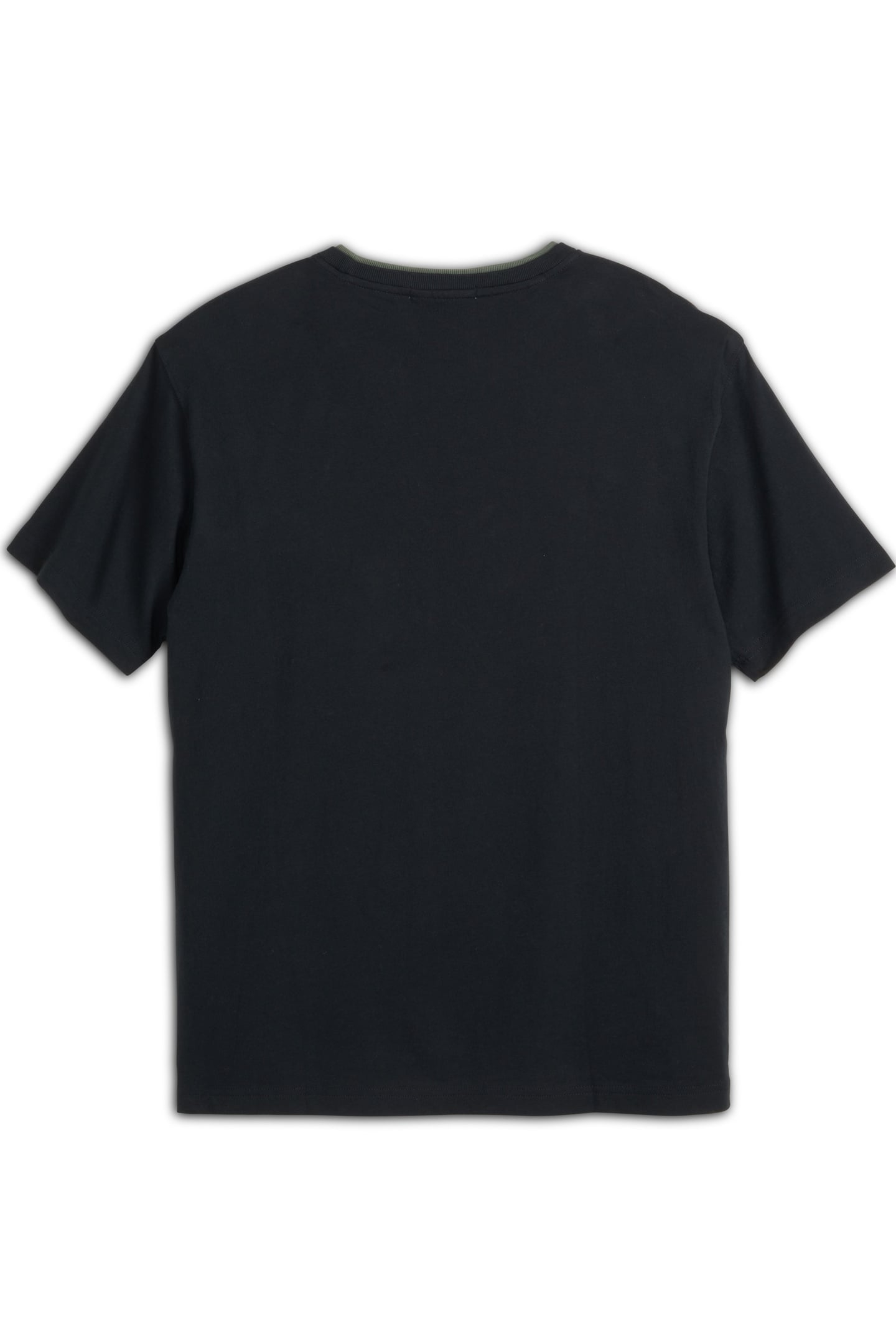 SS DOUBLE NECK GRAPHIC TEE BLACK/RED 2