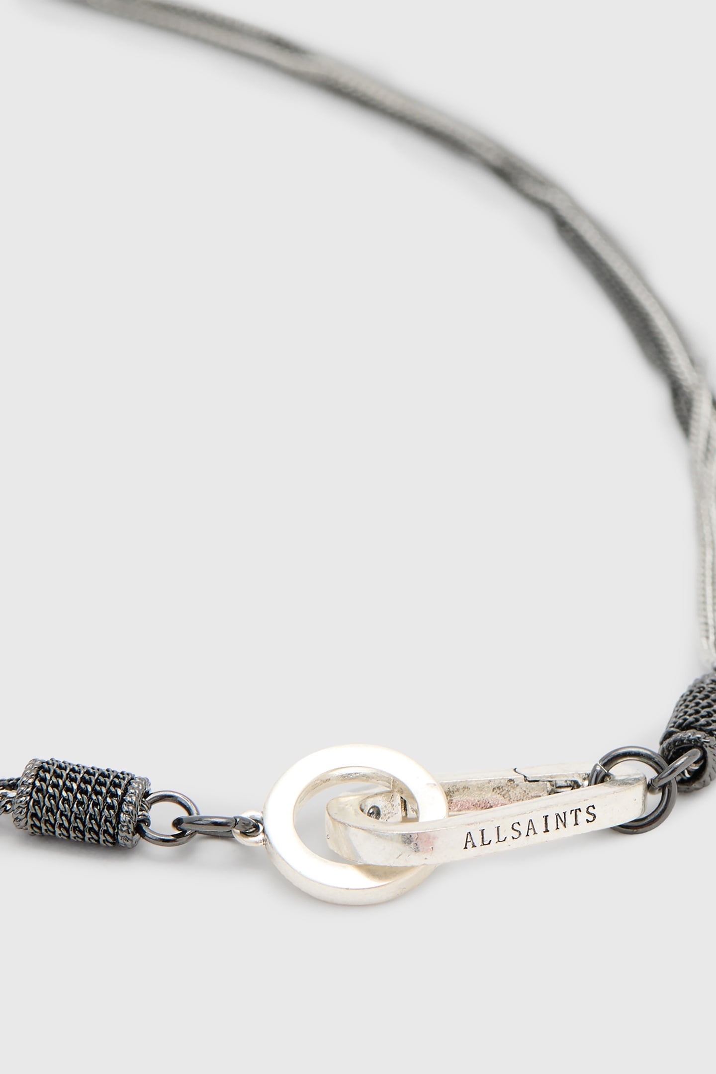 FLEUR TTNE NECKLACE WARM SILVER MIX 6