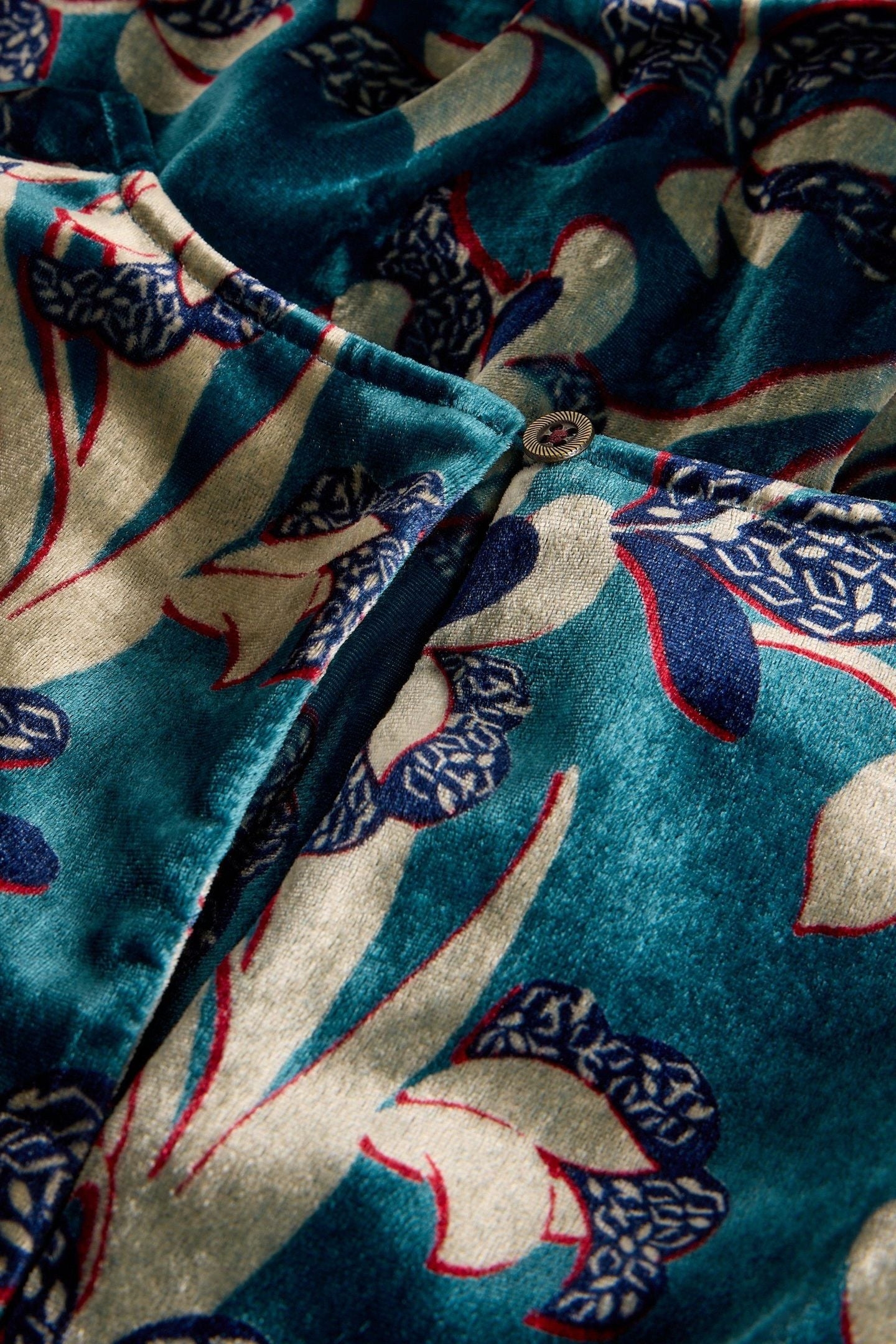 LUCY VELVET DRESS BLUE MULTI 5