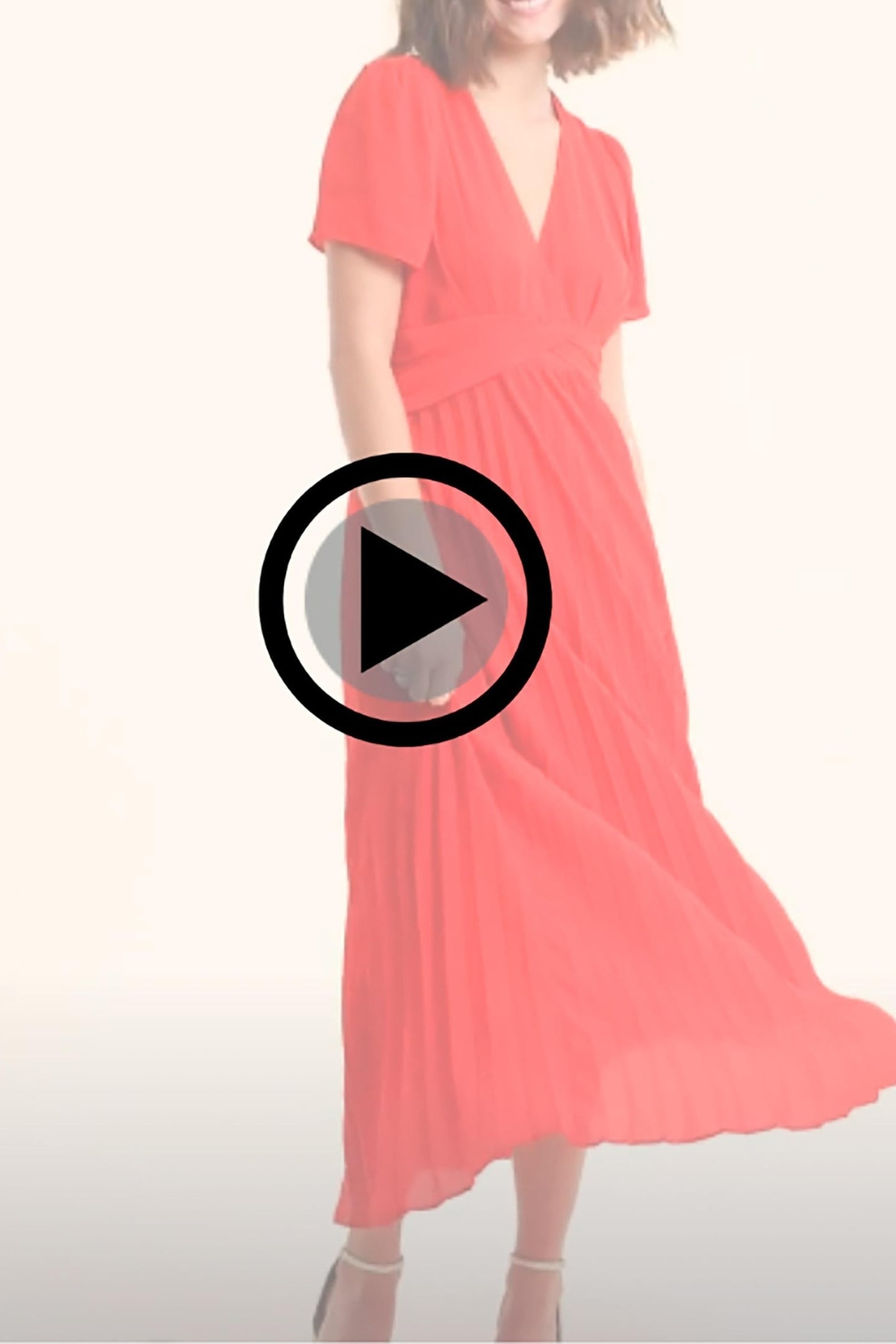 RED PLEATED DRESS WITH DRAPED WAIST CARMINE RED 3