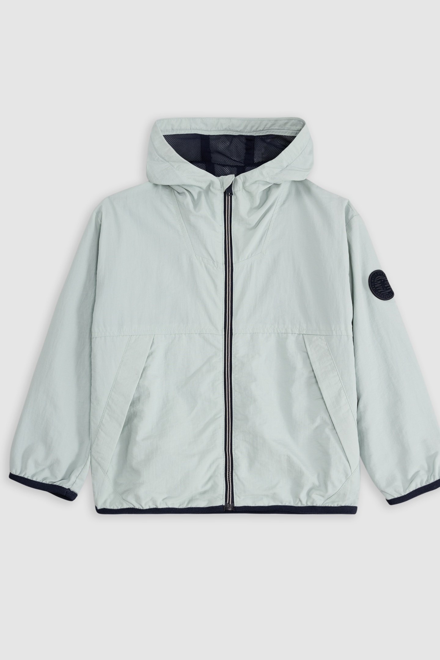 WATER GREEN WINDBREAKER RECYCLED NYLON 1