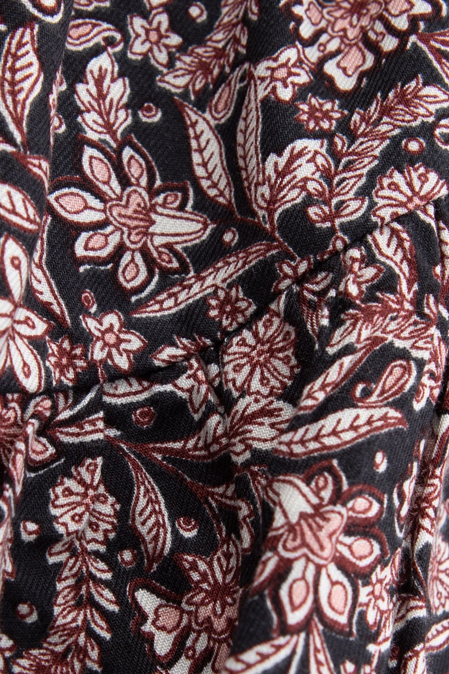 BLACK BAROQUE FLORAL PRINT SKIRT FOR GIRLS 6