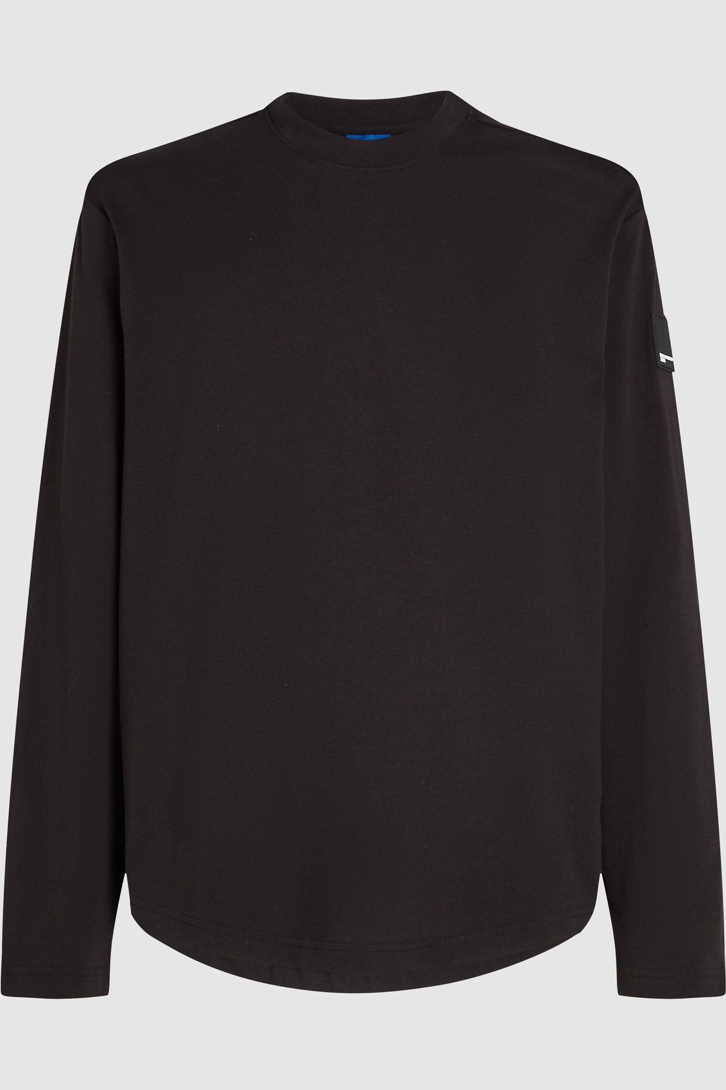 BLACK KLJ REG LS CURVED HEM TEE 1