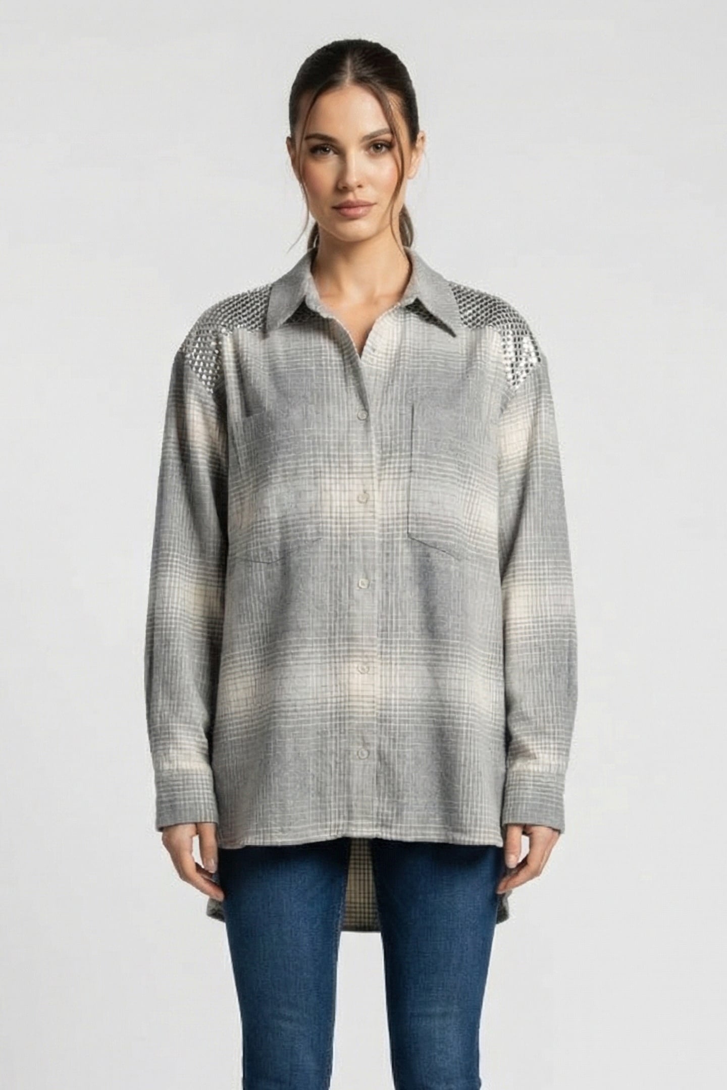 JOYE SHIRT LIGHT GREY 1