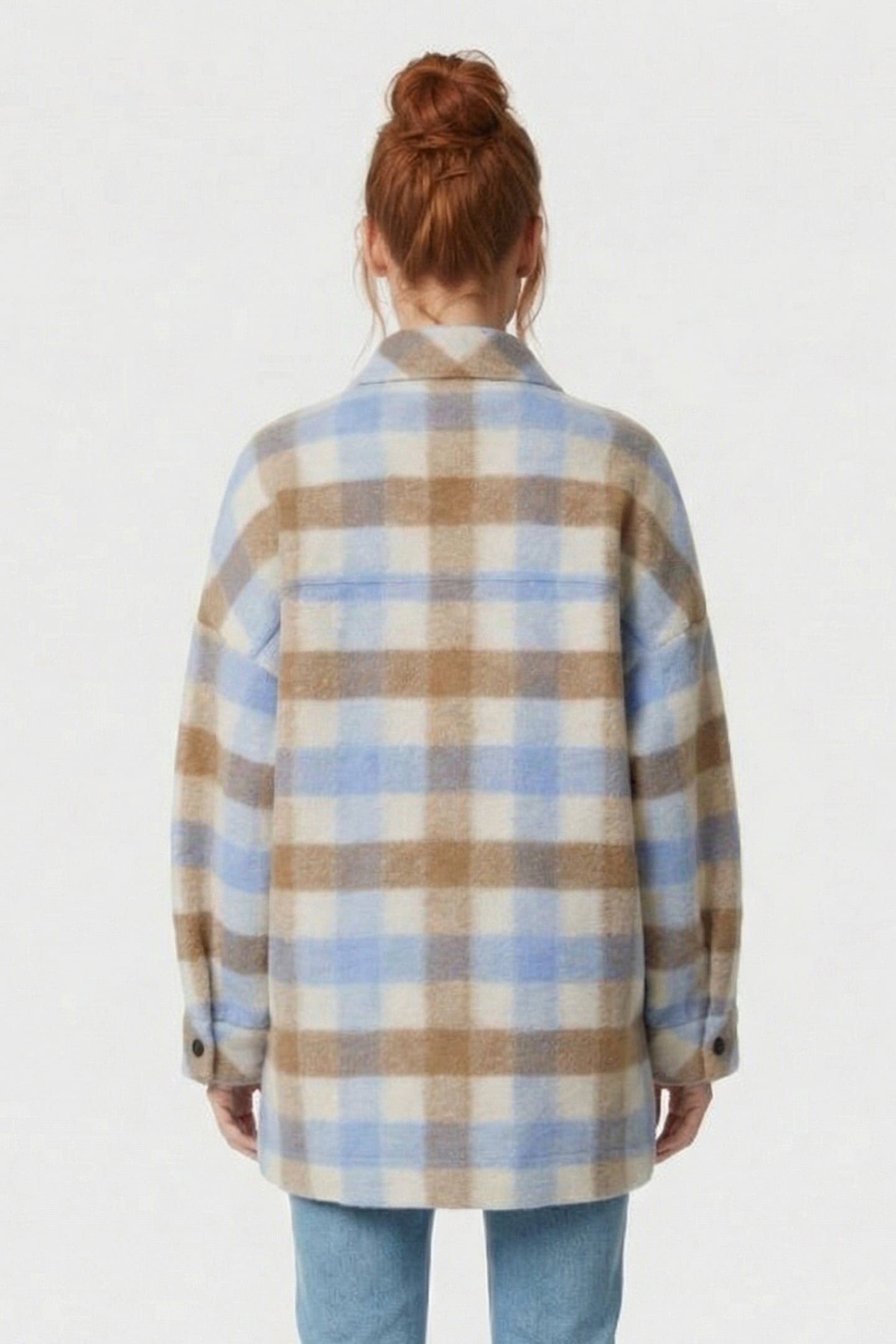 WALLIS OVERSHIRT BLUE/BROWN 2