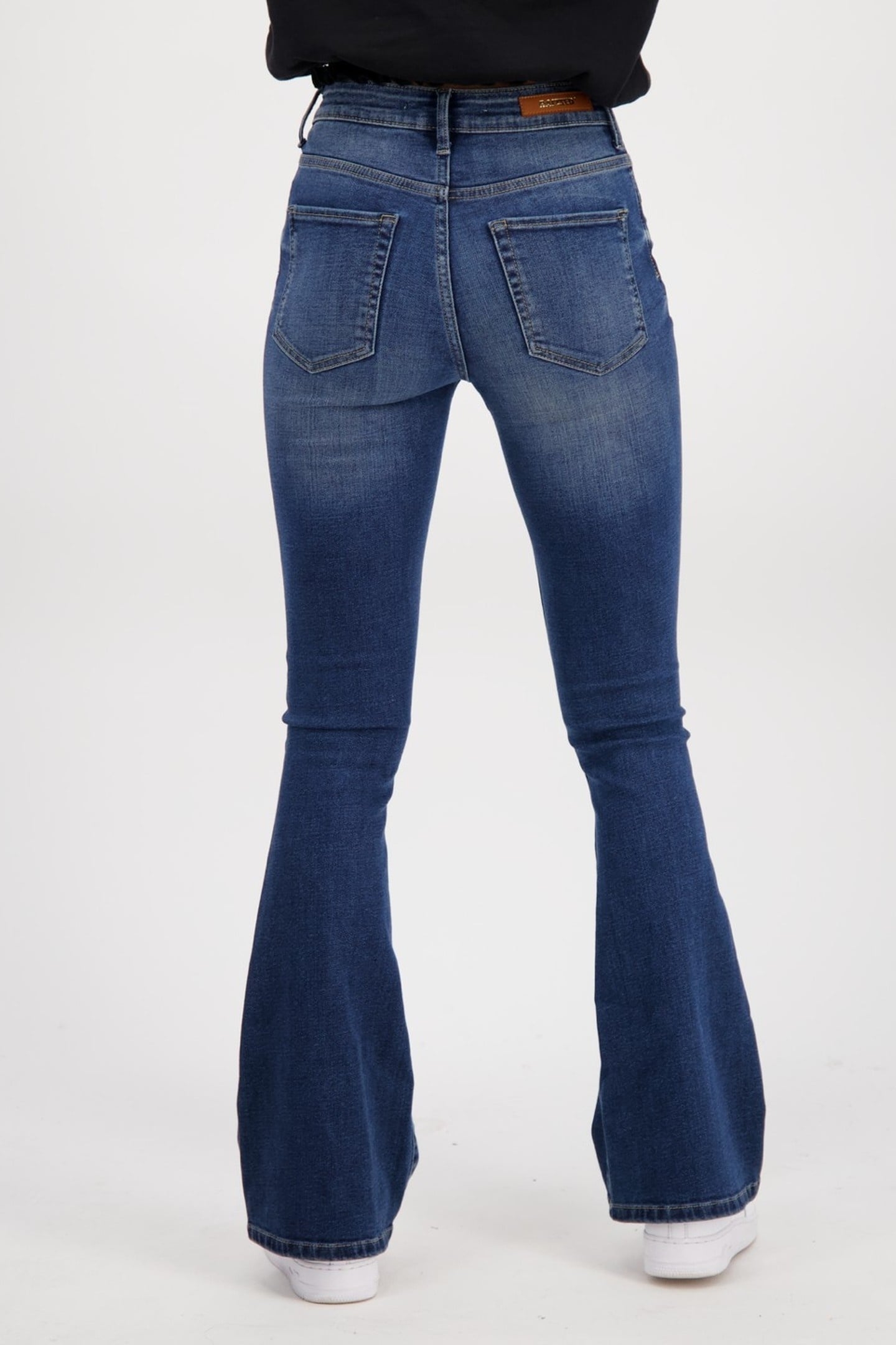 SUNRISE FLARE JEANS DARK BLUE STONE 5