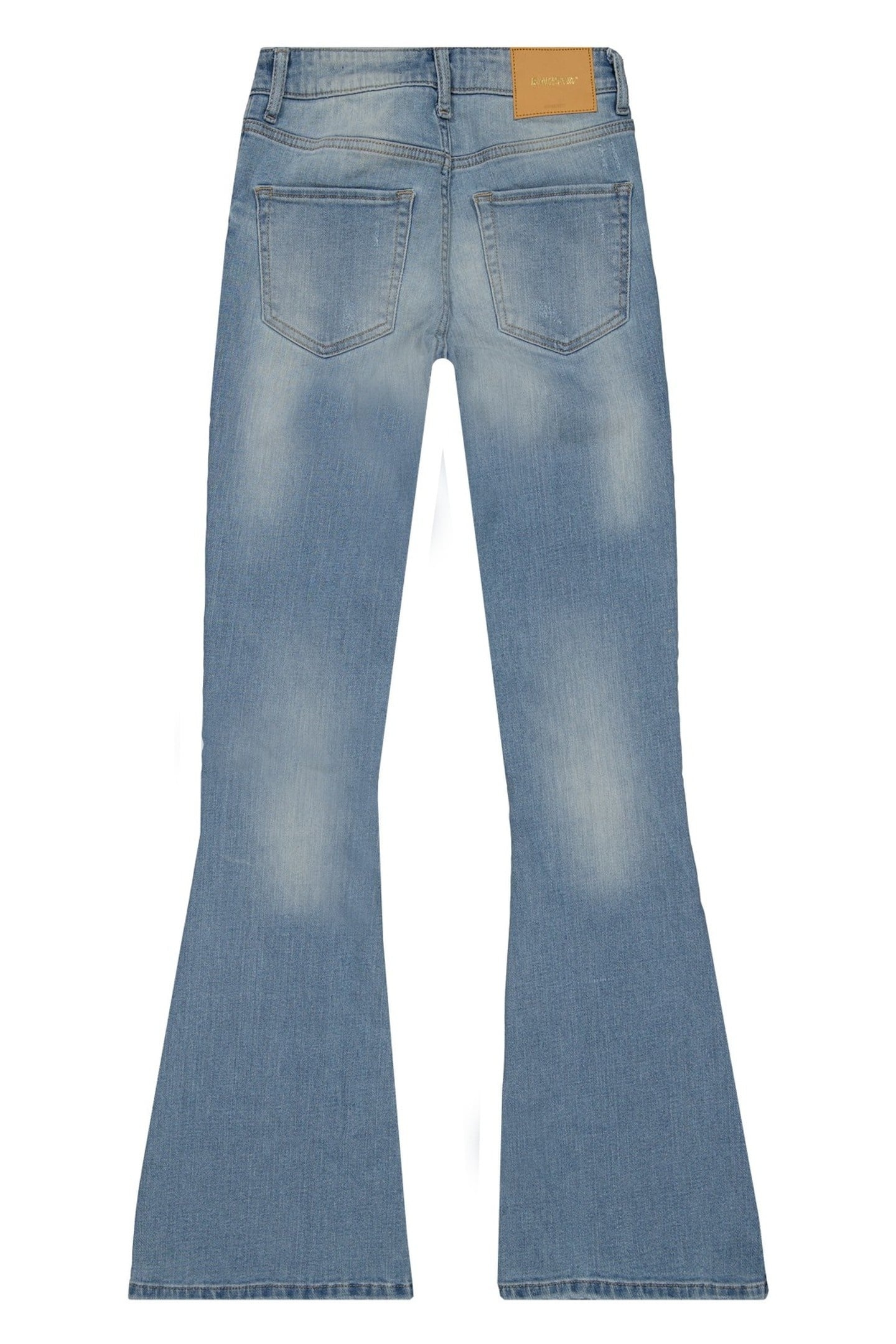 SUNRISE SLIT FLARE JEANS VINTAGE BLUE 6