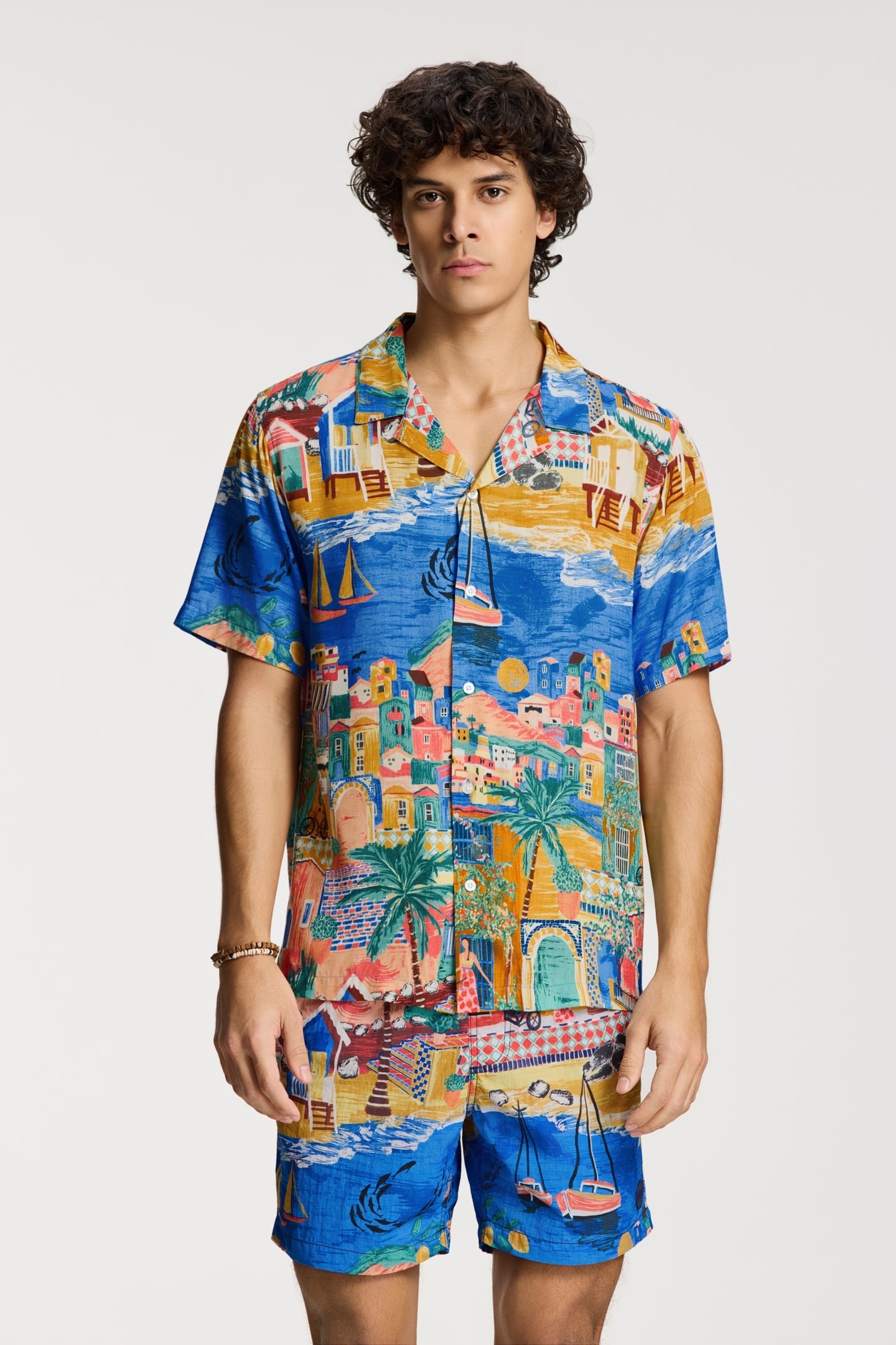 VIC SHORT SLEEVE SHIRT SHIWI ISLAND MULTI BRIGHT SHIWI ISLAN 1