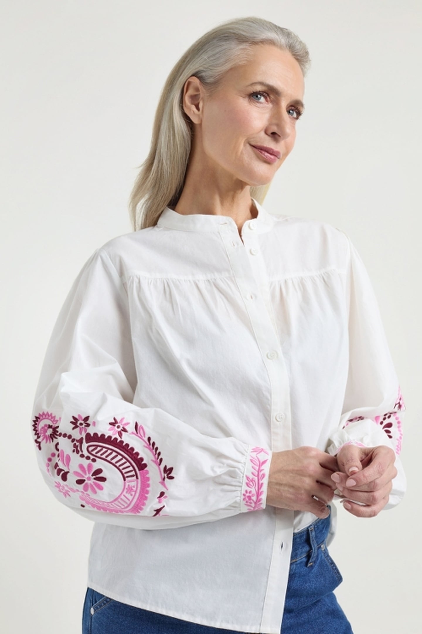 JORIS BLOUSE FUCHSIA PRINT 2