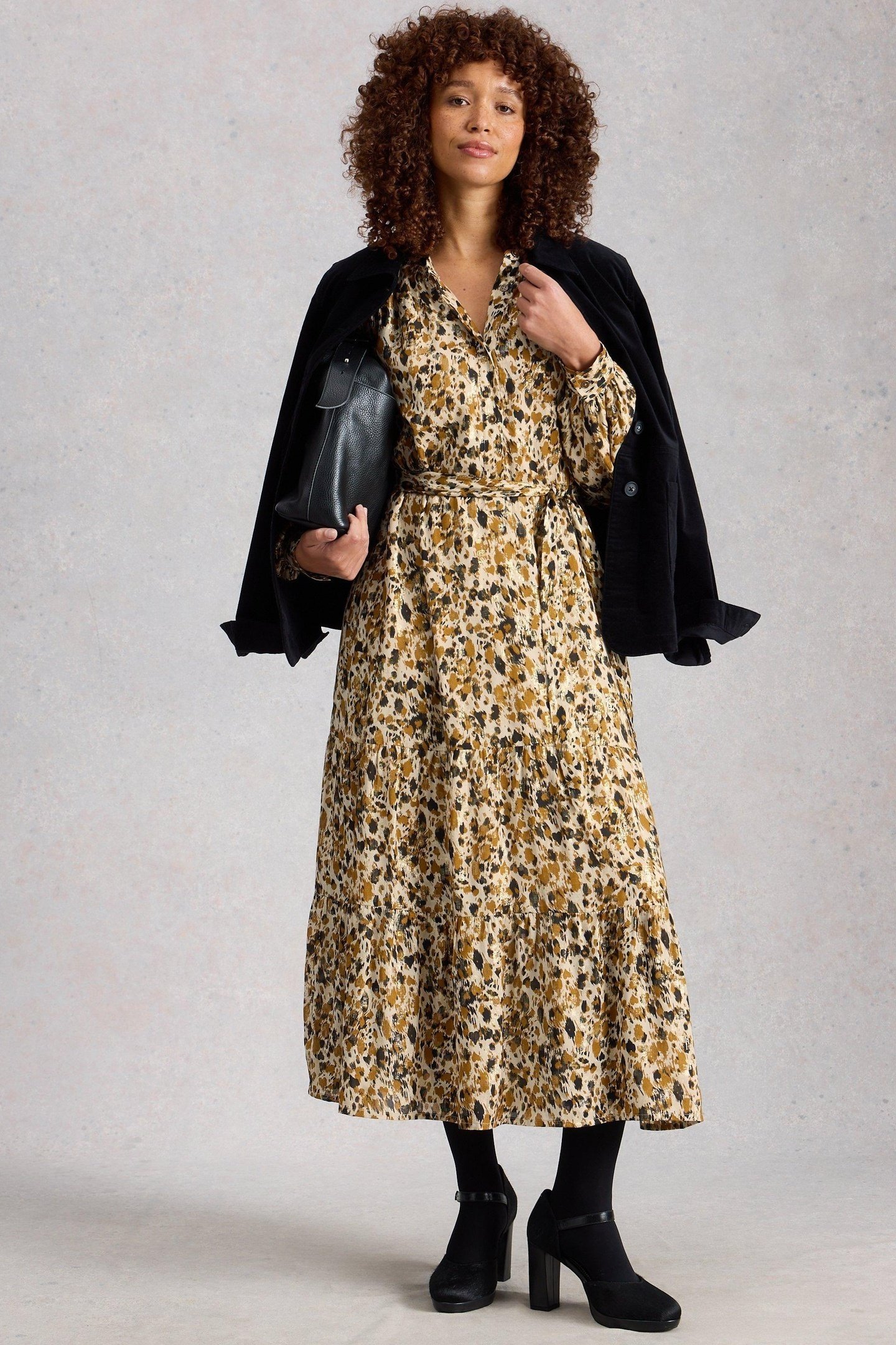 DELILAH METALLIC DRESS CHARTREUSE MULTI 2