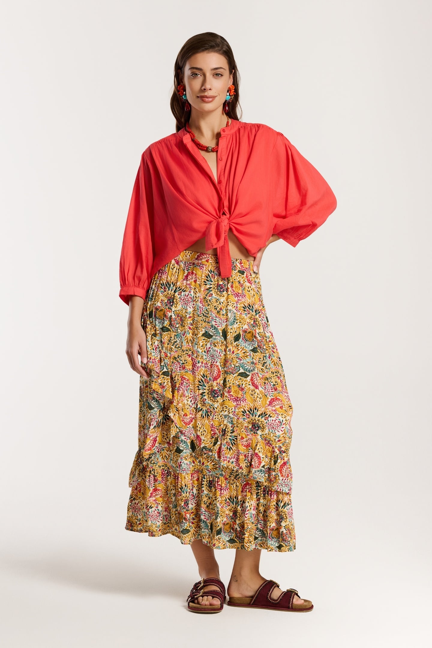 GERALDINE SKIRT PAISLEY MULTICOLOUR PAISLEY 2