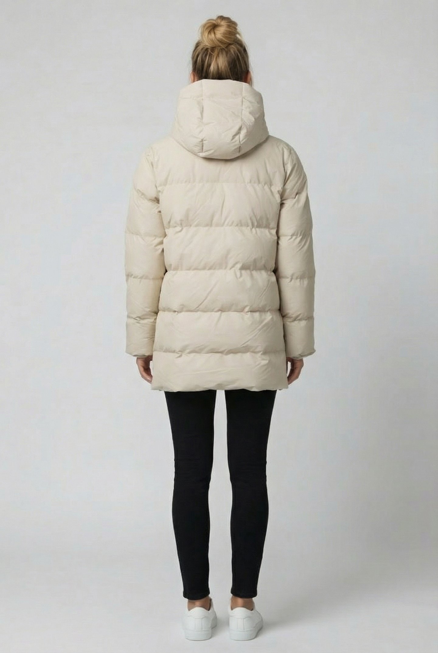 UNISEX ALTA LONG PUFFER CARGO JACKET W3T4 DUNE GRAIN 3