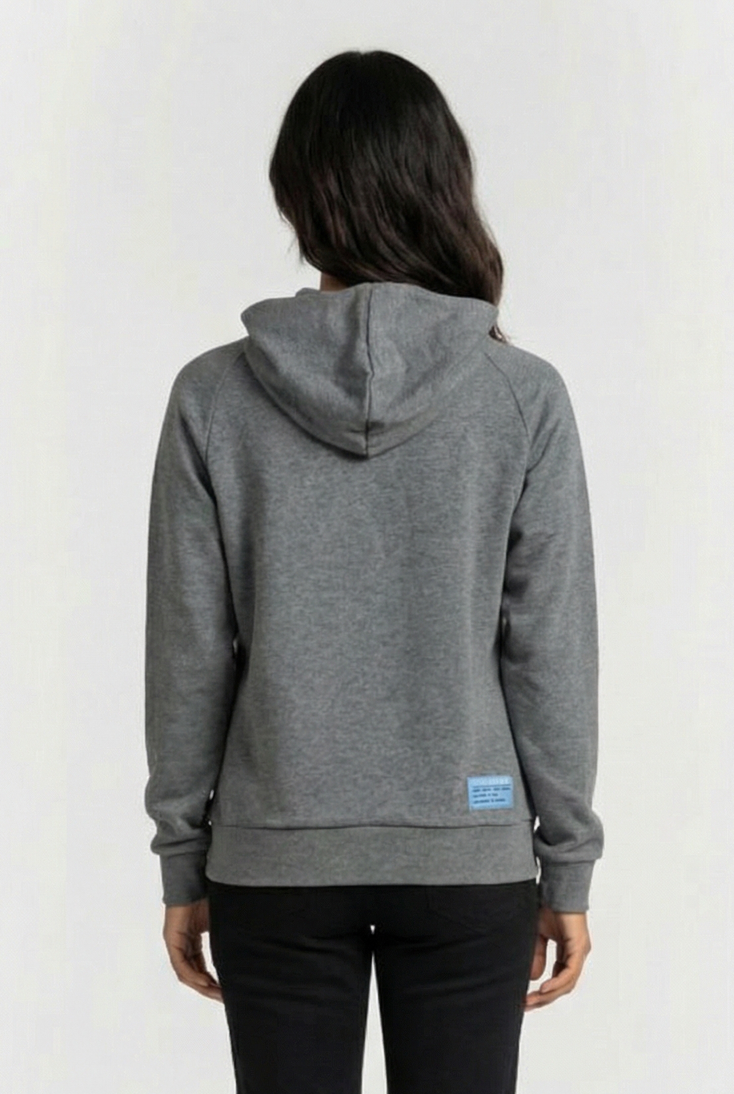 UNISEX TE HOODY SWEAT DARK GREY MELANGE 3