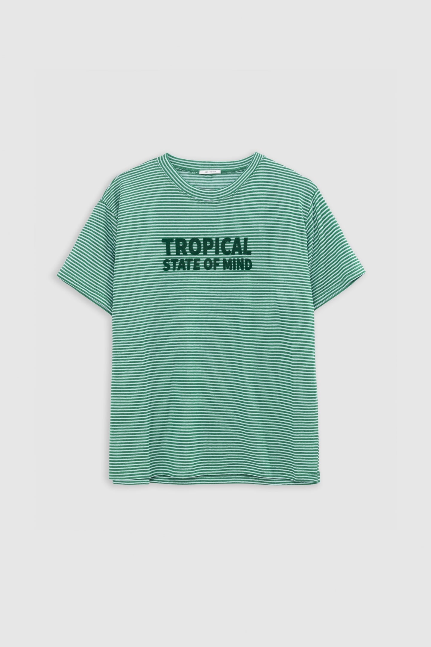 TEE-SHIRT SAILOR GREEN MESSAGE VELOUR 4