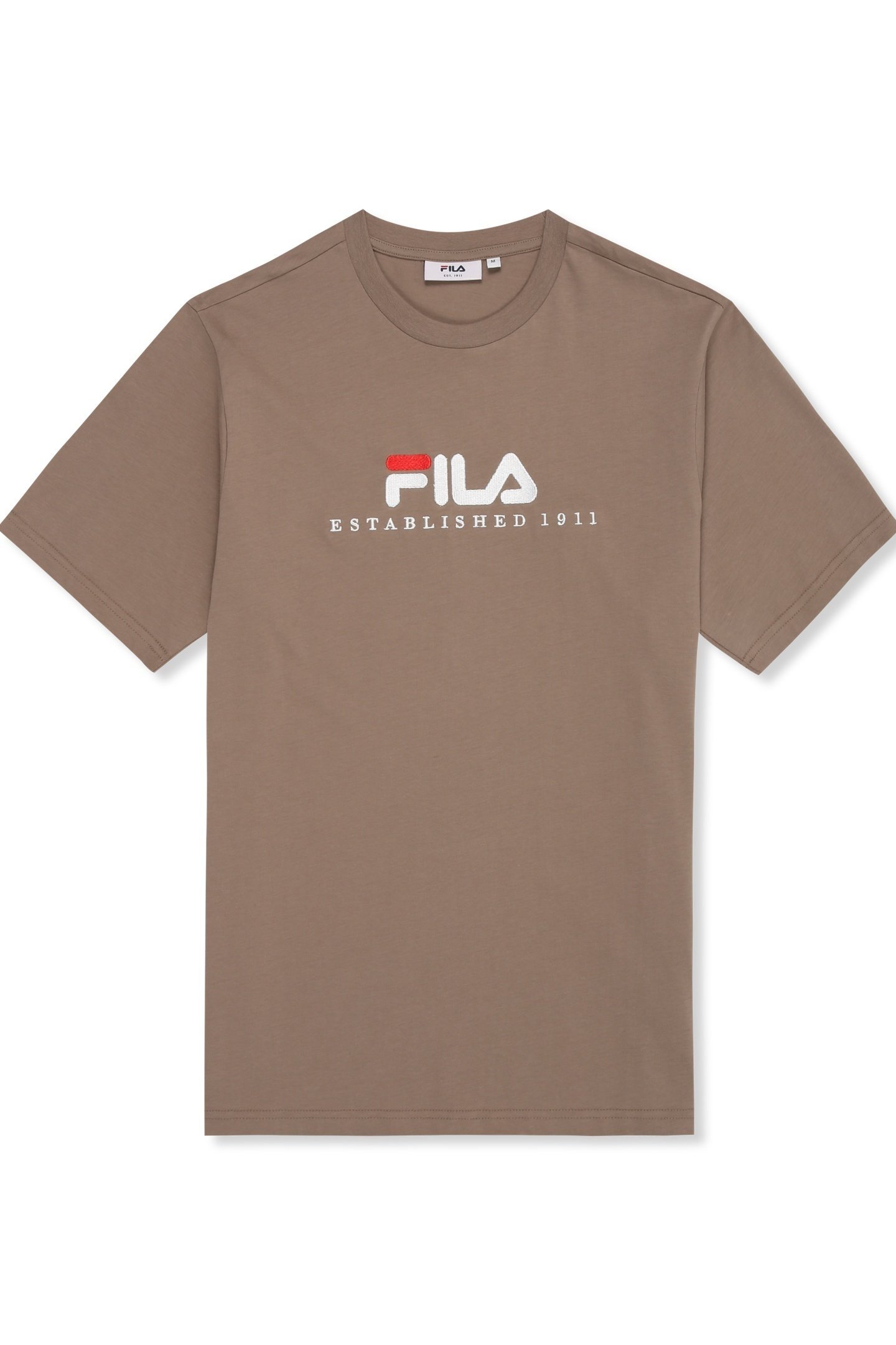 UNISEX VALSERA REGULAR LOGO T-SHIRT TAUPE GRAY 5