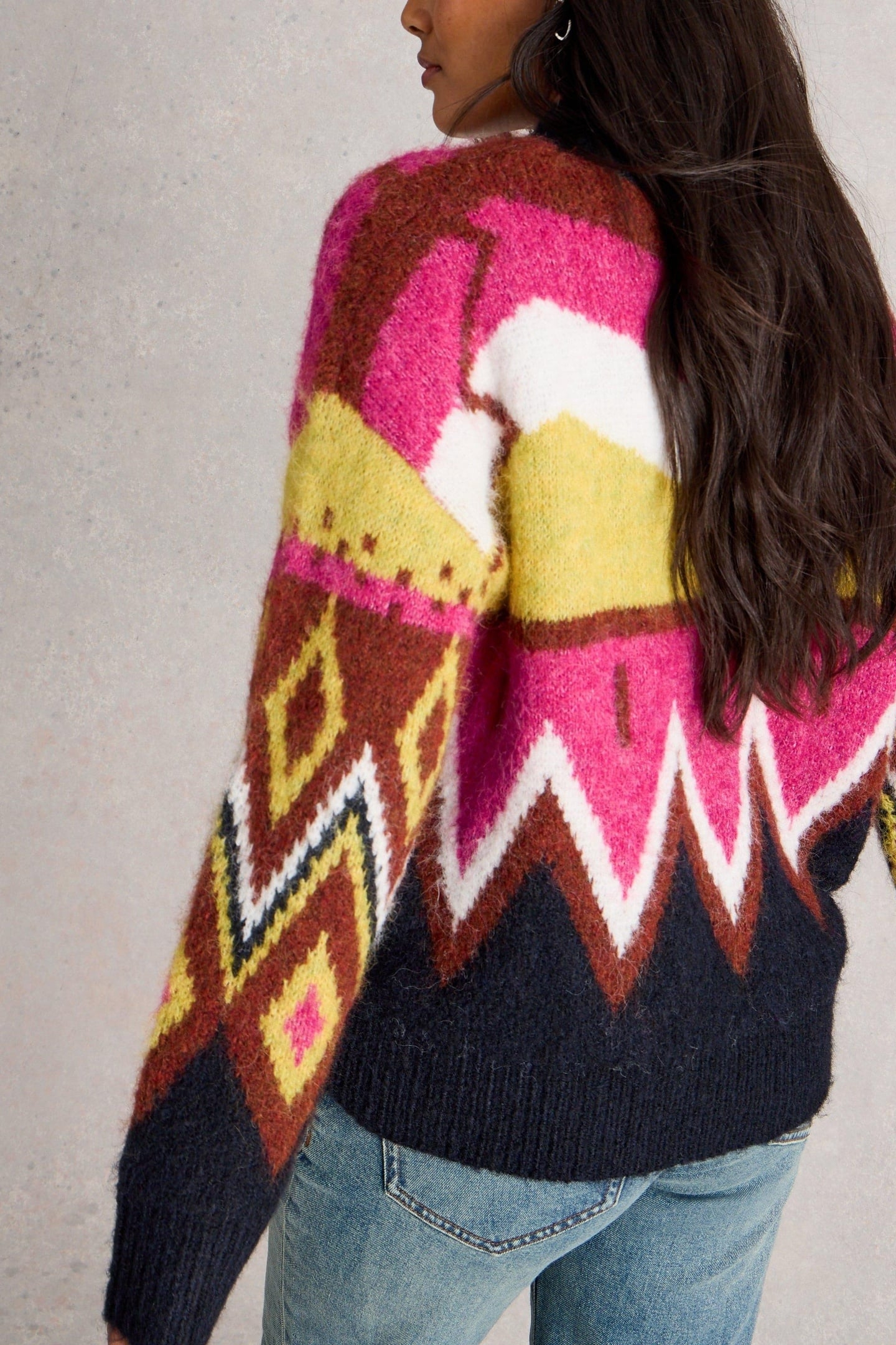 ALICE ABSTRACT JUMPER GREY MULTI 2