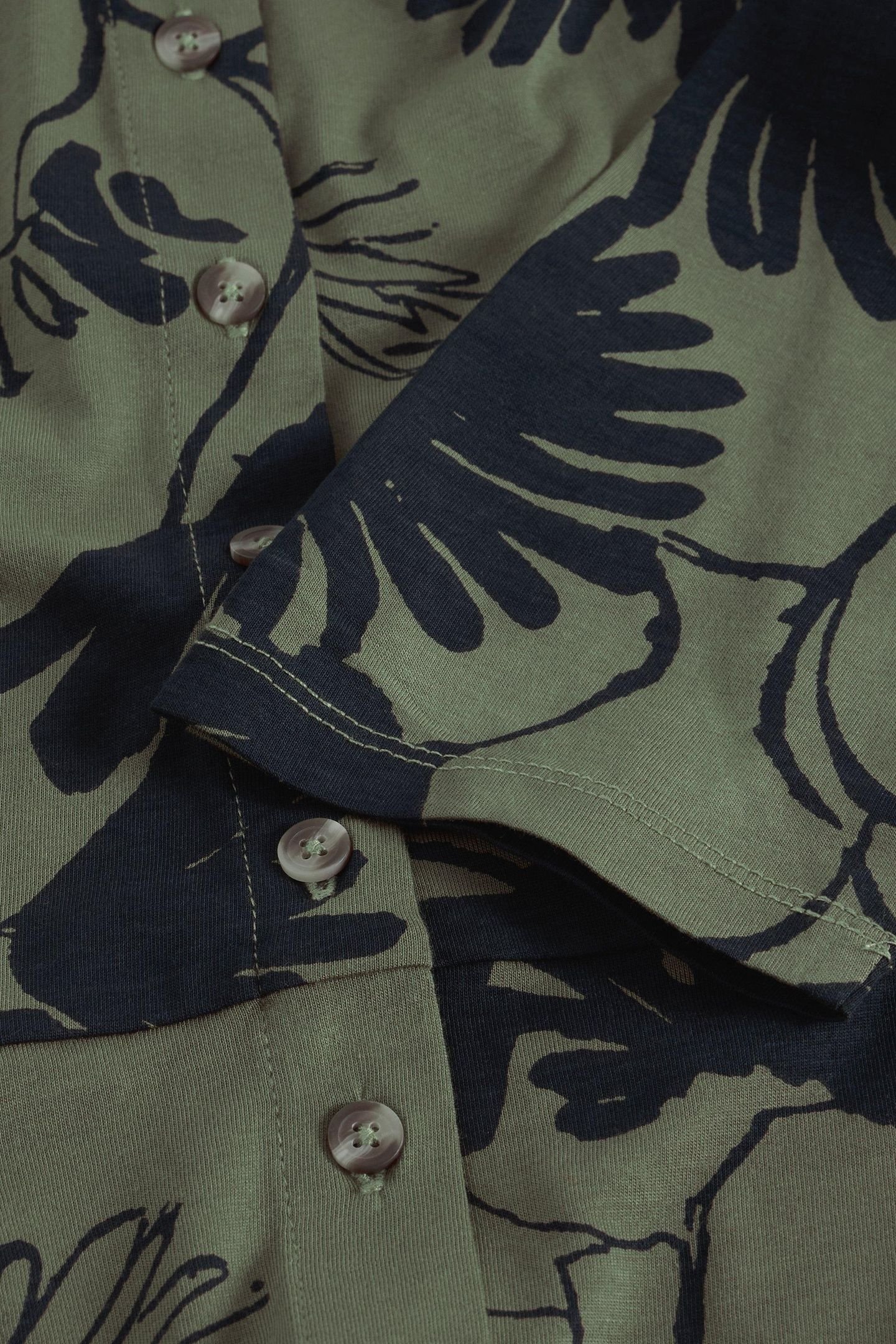 RUA JERSEY SHIRT DRESS GREEN MULTI 3