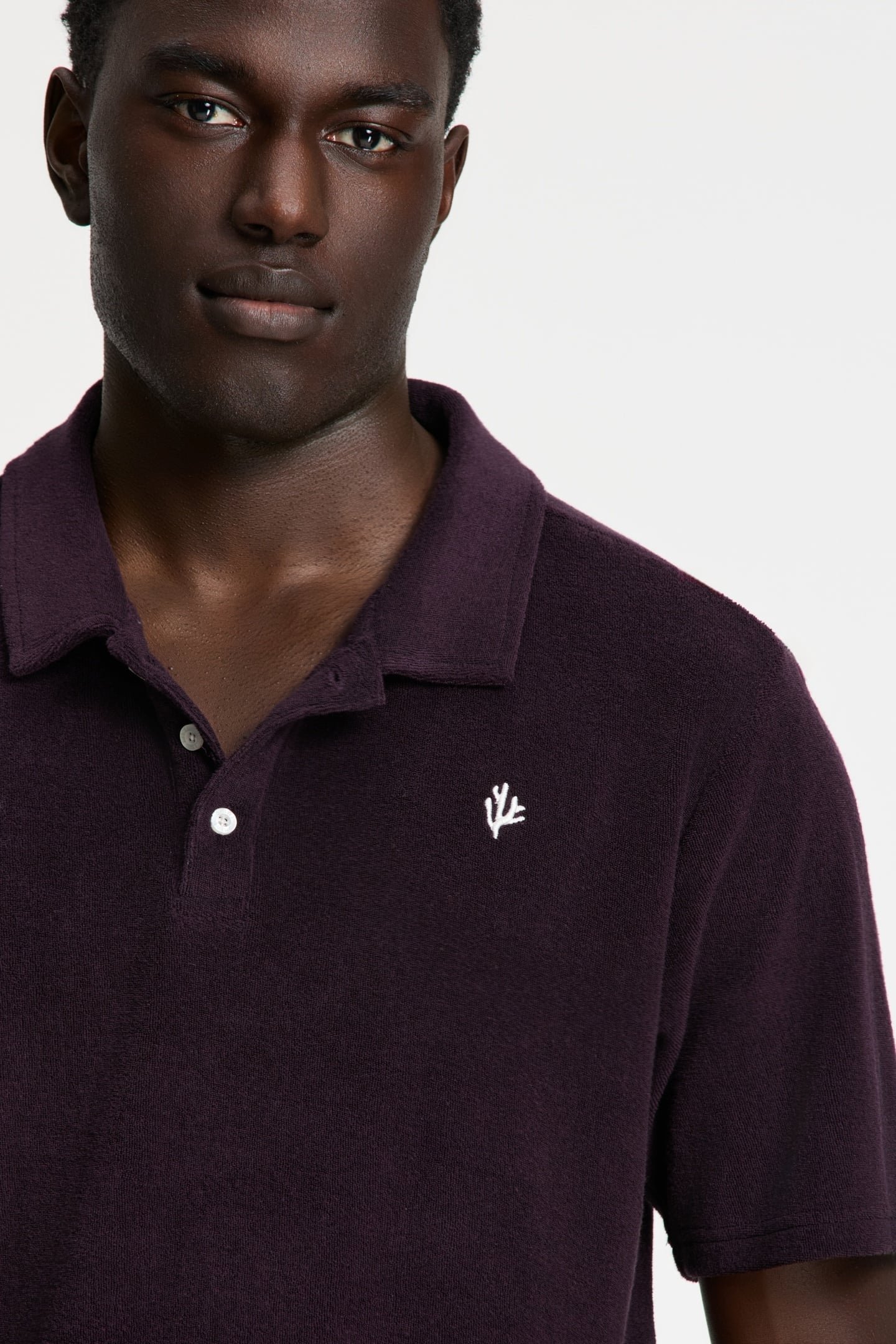 NICO TOWELING POLO SOLID PURPLE ROCK 7