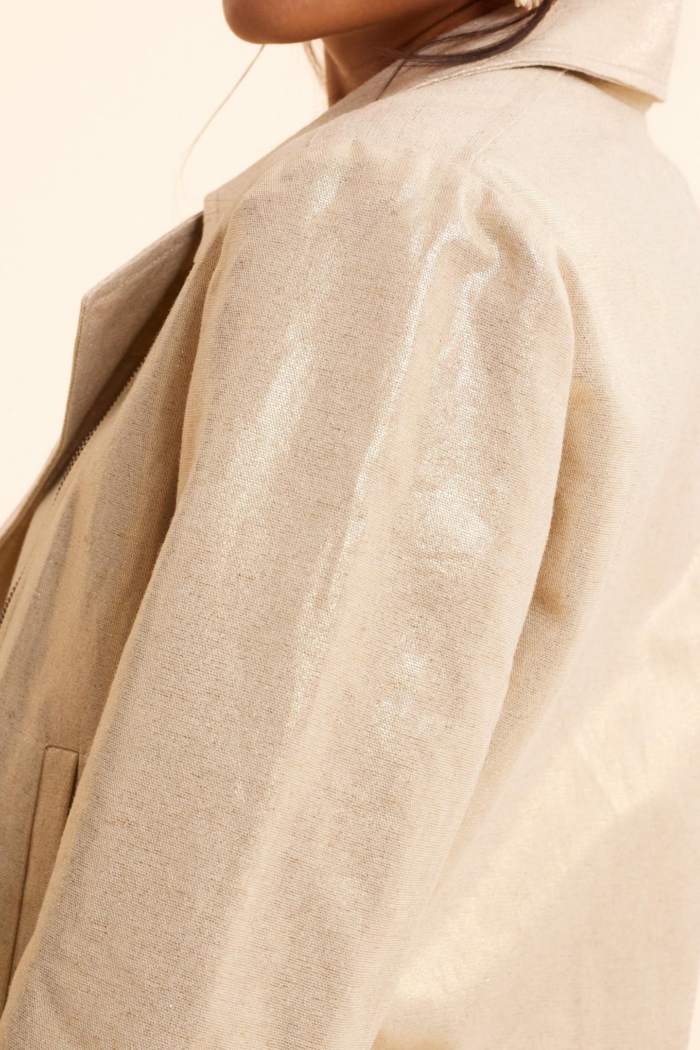 GOLD BIKER JACKET GOLD 4