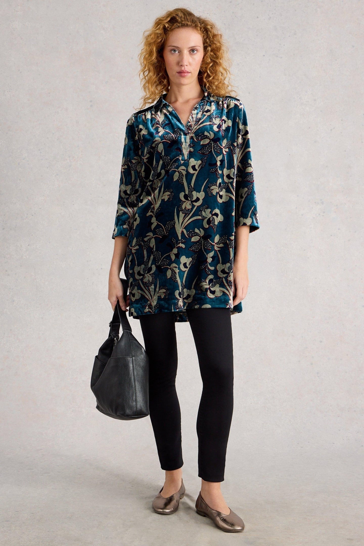 BLAKE VELVET TUNIC BLUE MULTI 2