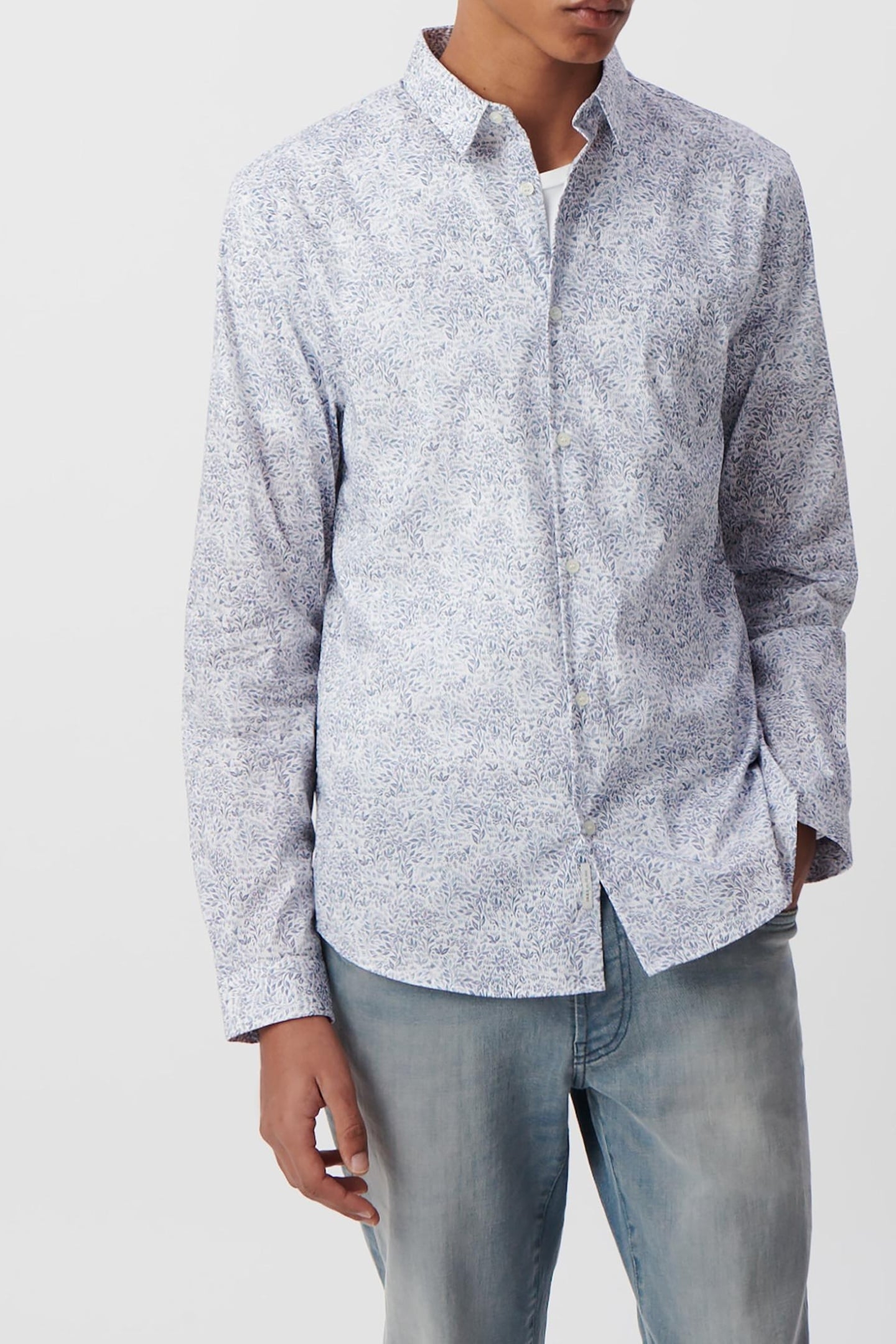 STORM FLORAL LIBERTY FABRIC SLIM SHIRT 2