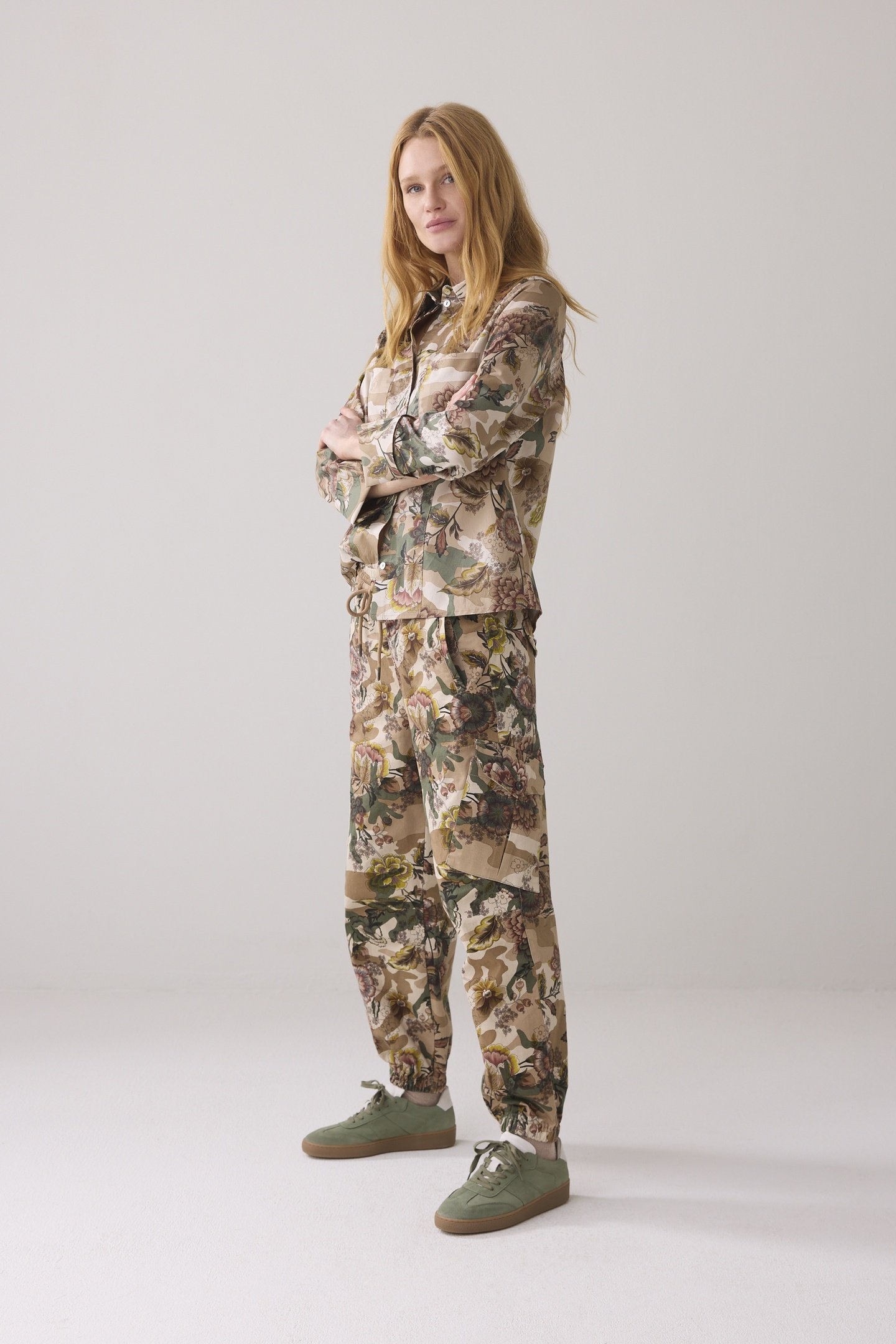 BLOUSE CAMOUFLAGE FLOWERS MULTICOLOUR 2