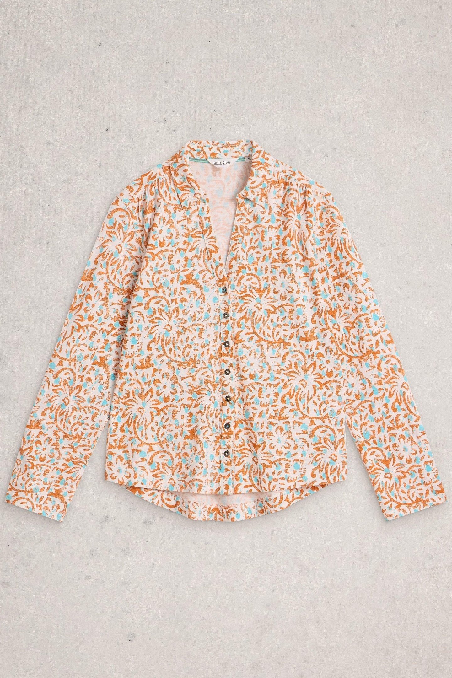 ANNIE JERSEY SHIRT IVORY PRINT 3