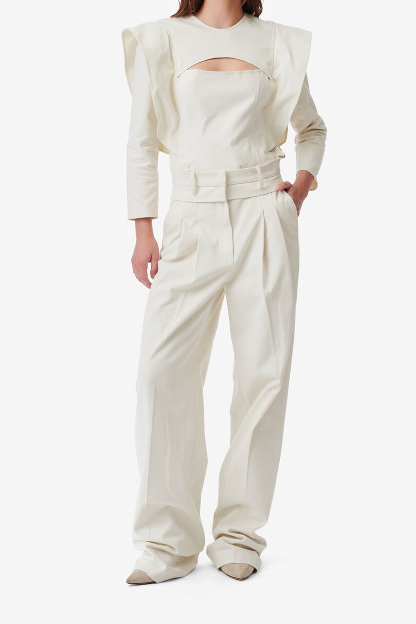 FABIAN TROUSER ECRU 1