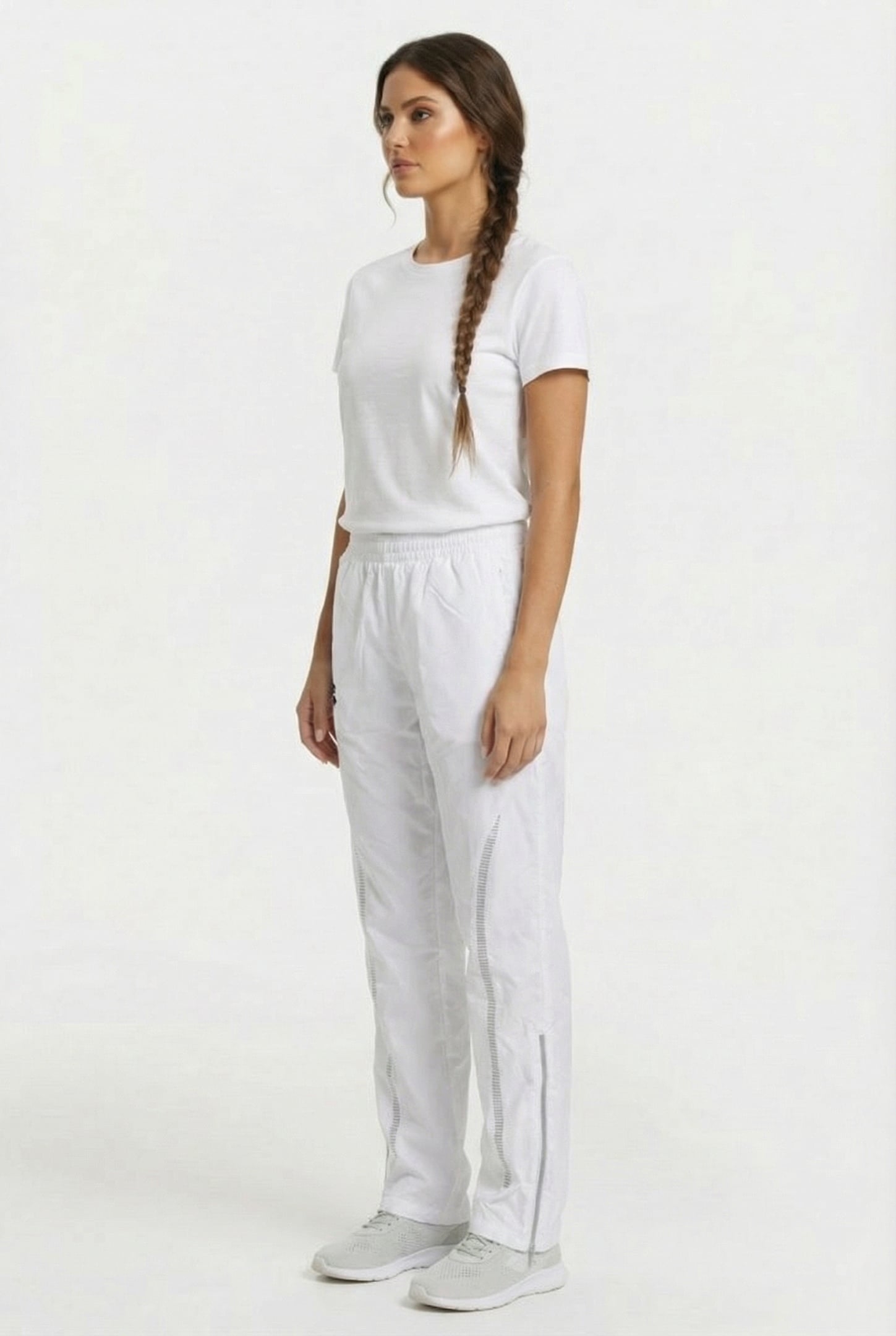 UNISEX TL WARM UP PANT WHITE 5